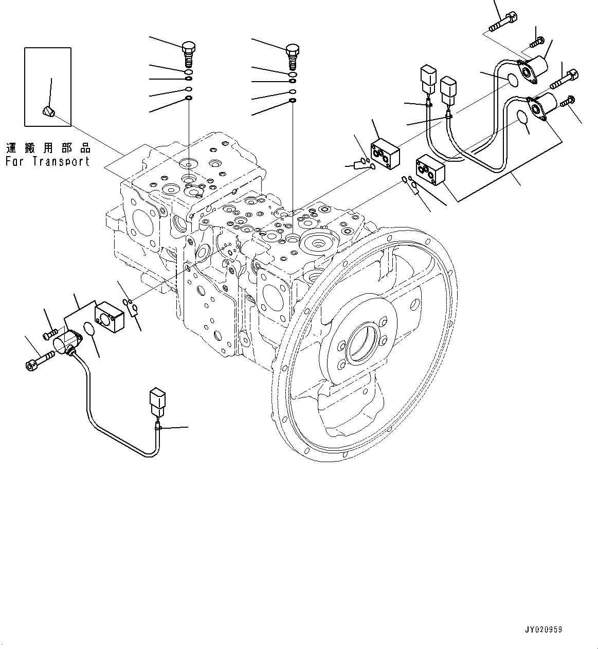 Схема запчастей Komatsu HB215LC-1M0 - КОМПОНЕНТЫ ДВИГАТЕЛЯ, ПОРШЕНЬ НАСОС (/) (№-) КОМПОНЕНТЫ ДВИГАТЕЛЯ