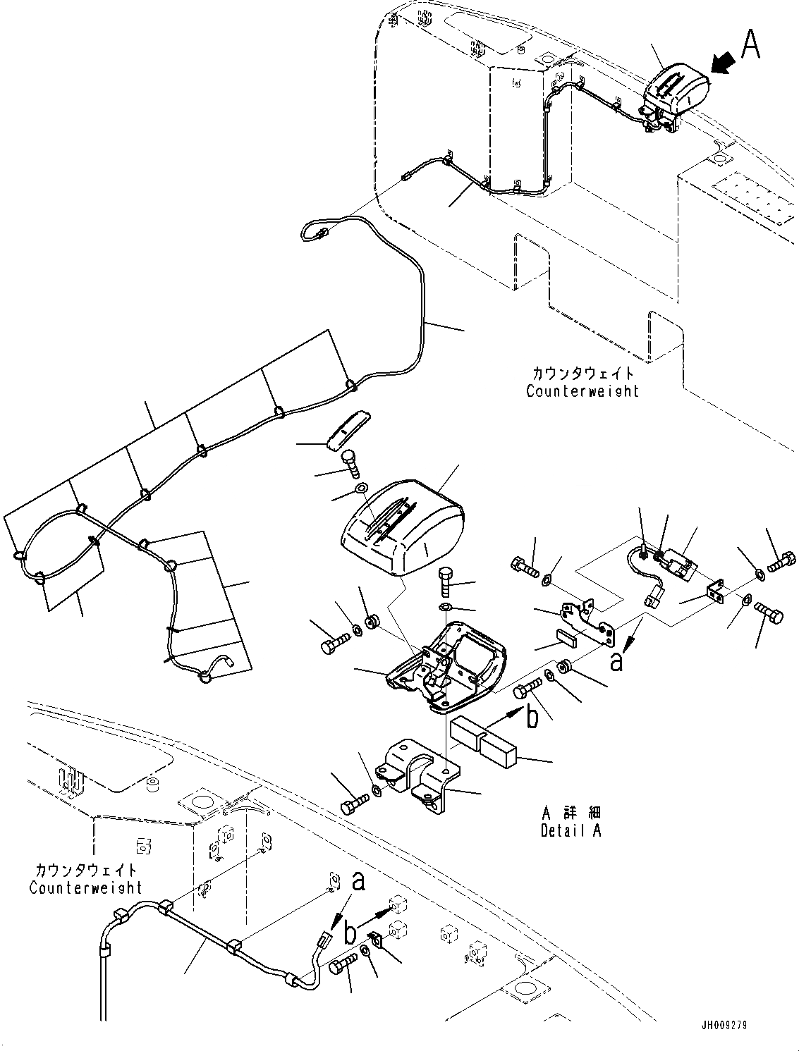 Схема запчастей Komatsu HB215LC-1M0 - ЗАДН.VIEW CAMERA (№-) ЗАДН.VIEW CAMERA, С -CAMERA