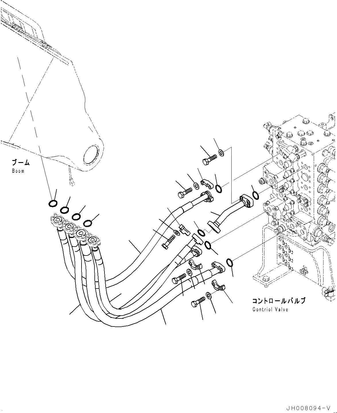 Схема запчастей Komatsu HB215LC-1M0 - РУКОЯТЬ И КОВШ ТРУБЫ (№-) РУКОЯТЬ И КОВШ ТРУБЫ