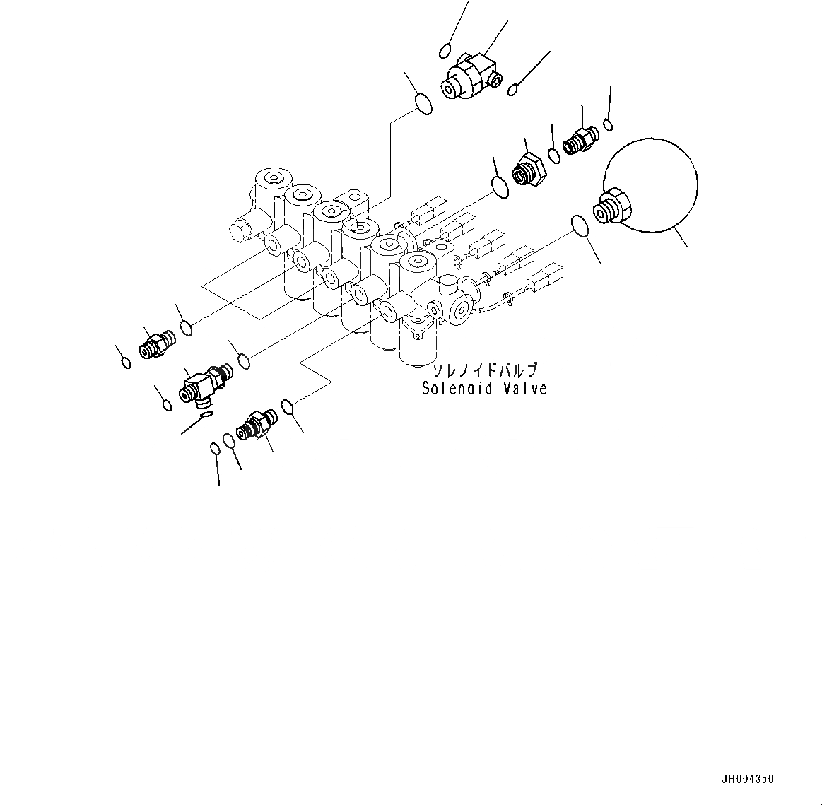 Схема запчастей Komatsu HB215LC-1M0 - СОЛЕНОИДНЫЙ КЛАПАН ТРУБЫ, КОМПОНЕНТЫ (№-) СОЛЕНОИДНЫЙ КЛАПАН ТРУБЫ
