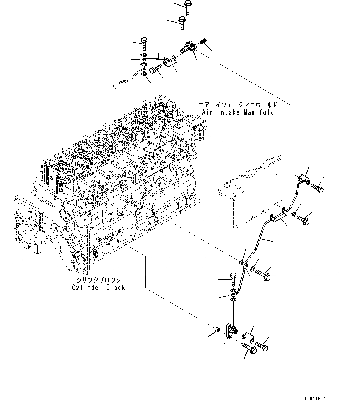 Схема запчастей Komatsu SAA6D140E-5RB - ВОЗВРАТ ТОПЛИВА (№7-) ВОЗВРАТ ТОПЛИВА