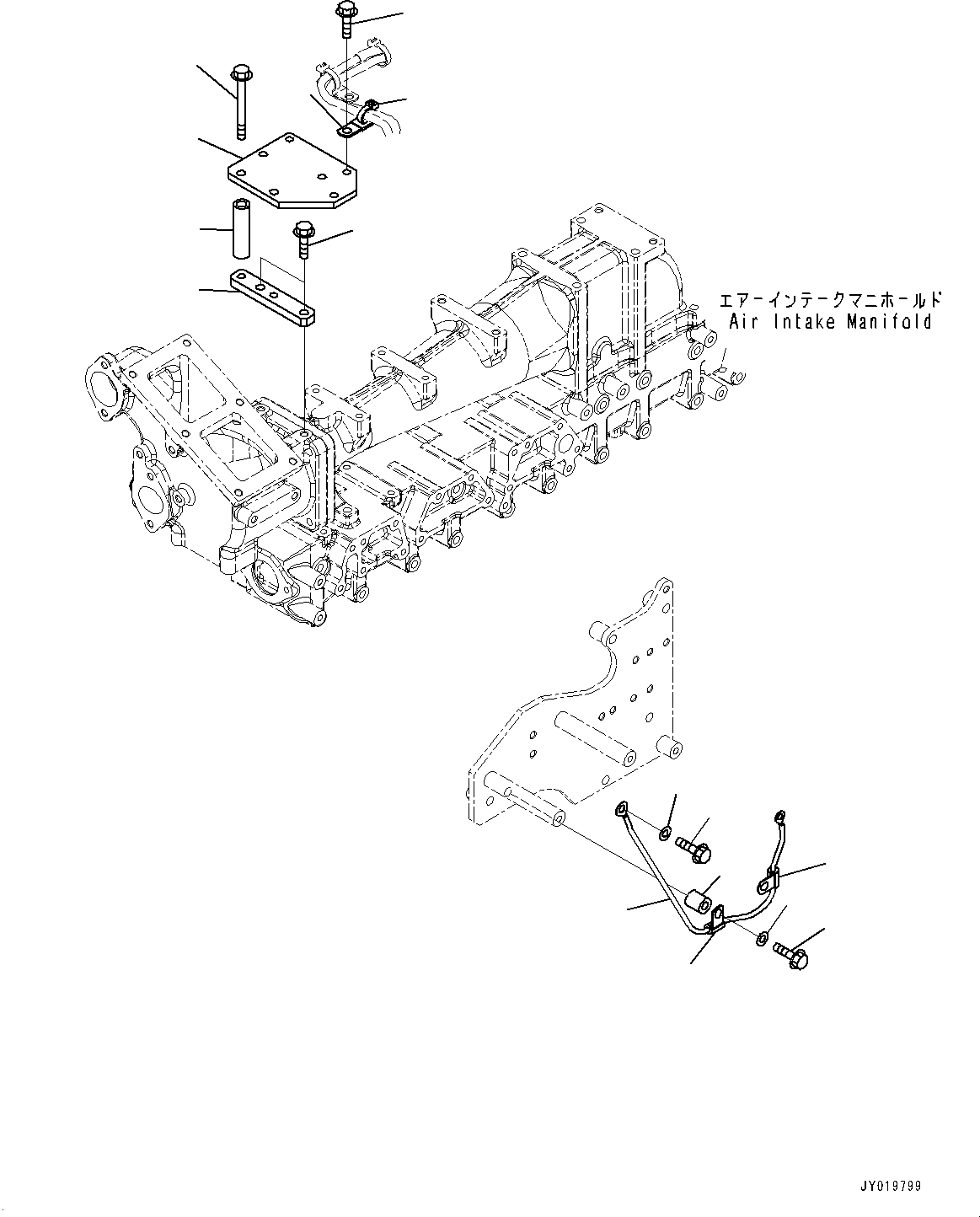 Схема запчастей Komatsu SAA6D140E-5RB - ПРОВОДКА, (/) (№7-) ПРОВОДКА