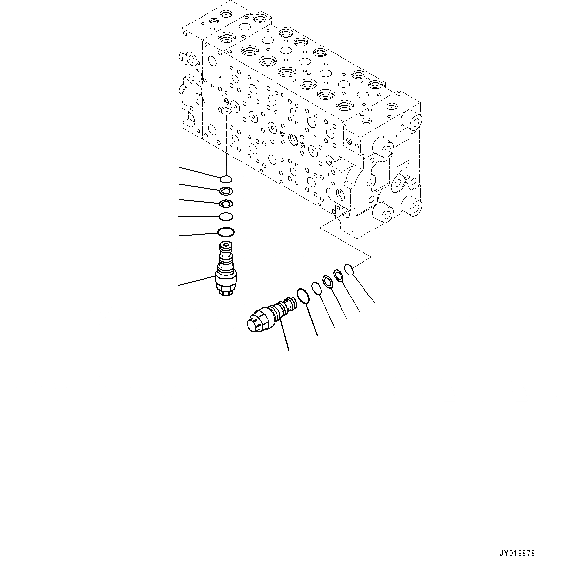 Схема запчастей Komatsu PC300-8M0 - УПРАВЛЯЮЩ. КЛАПАН, 7-СЕКЦИОНН. (8/) (№8-) УПРАВЛЯЮЩ. КЛАПАН, БЕЗ -ДОПОЛН. АКТУАТОР ТРУБЫ, АККУМУЛЯТОР