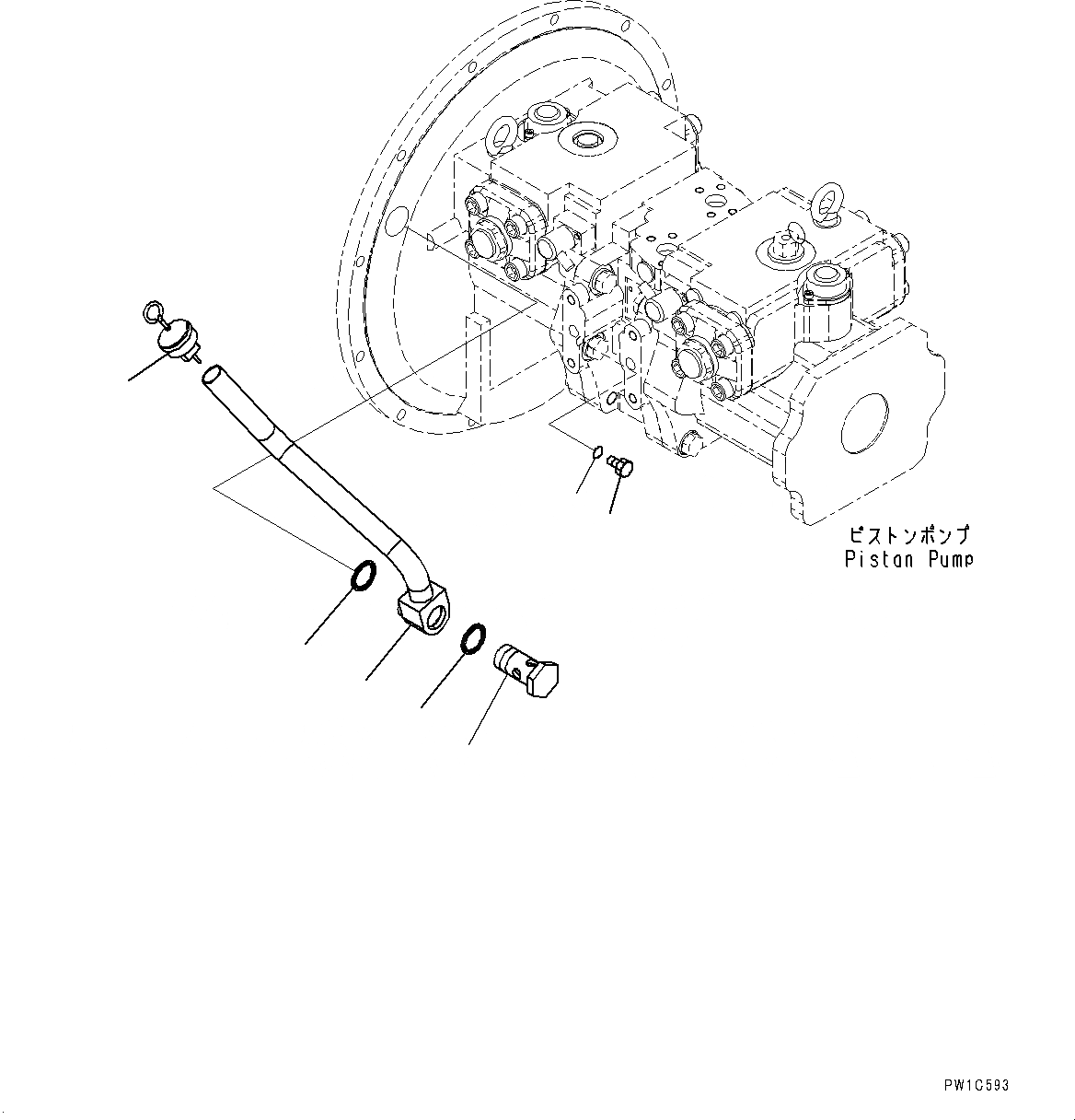 Схема запчастей Komatsu PC300-8M0 - ПОРШЕНЬ НАСОС (№8-) ПОРШЕНЬ НАСОС, КОМПОНЕНТЫ