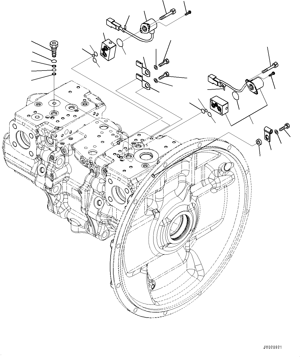 Схема запчастей Komatsu PC300-8M0 - ПОРШЕНЬ НАСОС, ВНУТР. ЧАСТИ (/) (№8-) ПОРШЕНЬ НАСОС