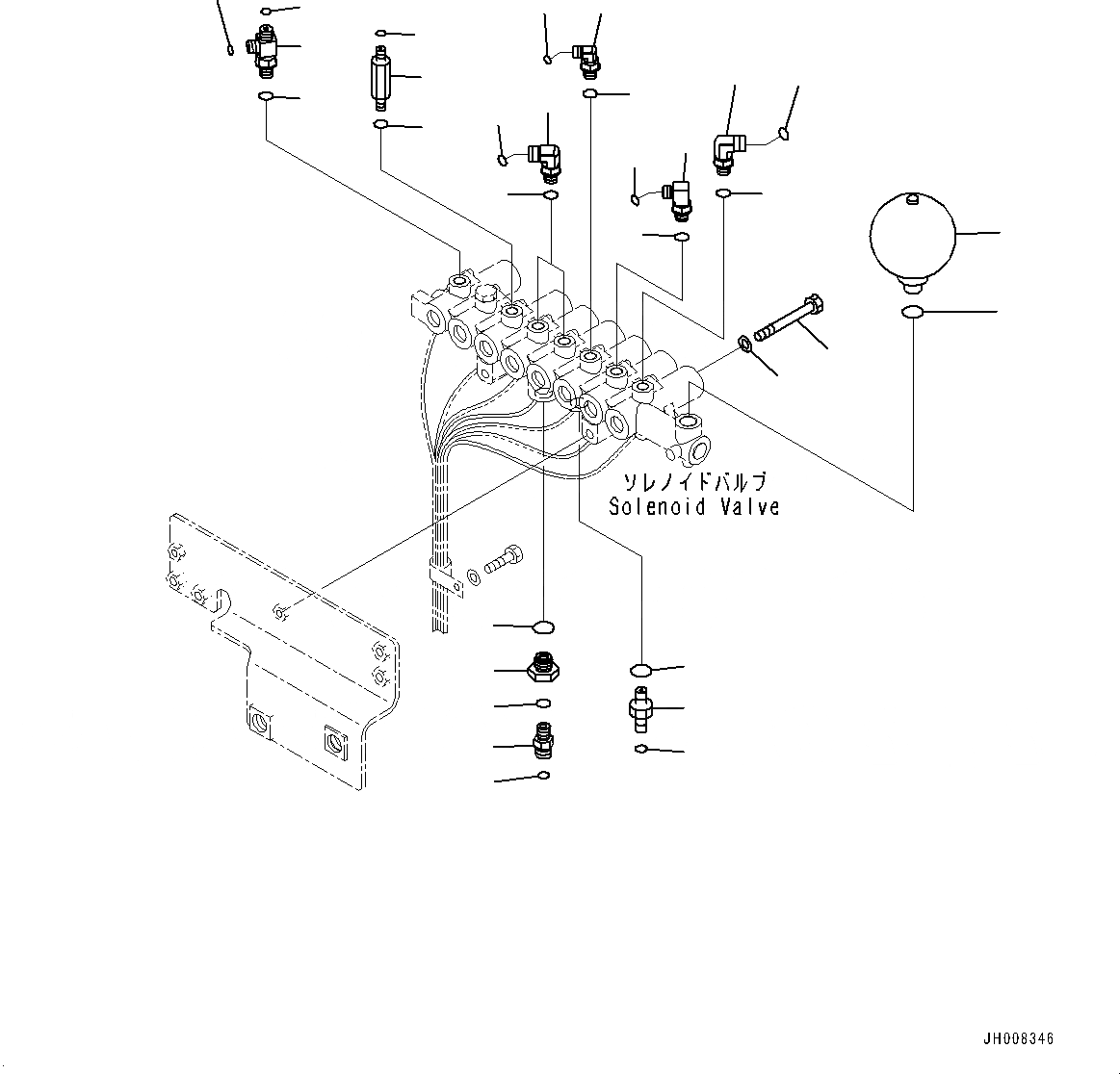 Схема запчастей Komatsu PC300-8M0 - СОЛЕНОИДНЫЙ КЛАПАН, СОЛЕНОИДНЫЙ КЛАПАН КОМПОНЕНТЫ (№8-) СОЛЕНОИДНЫЙ КЛАПАН, ДЛЯ ИНДОНЕЗИЯ