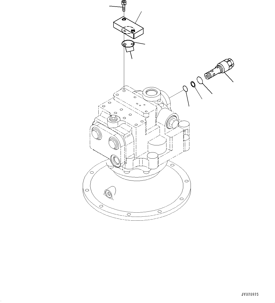 Схема запчастей Komatsu PC300-8M0 - МЕХАНИЗМ ПОВОРОТА И МОТОР, МОТОР ПОВОРОТА (/) (№8-) МЕХАНИЗМ ПОВОРОТА И МОТОР, ДЛЯ ИНДОНЕЗИЯ