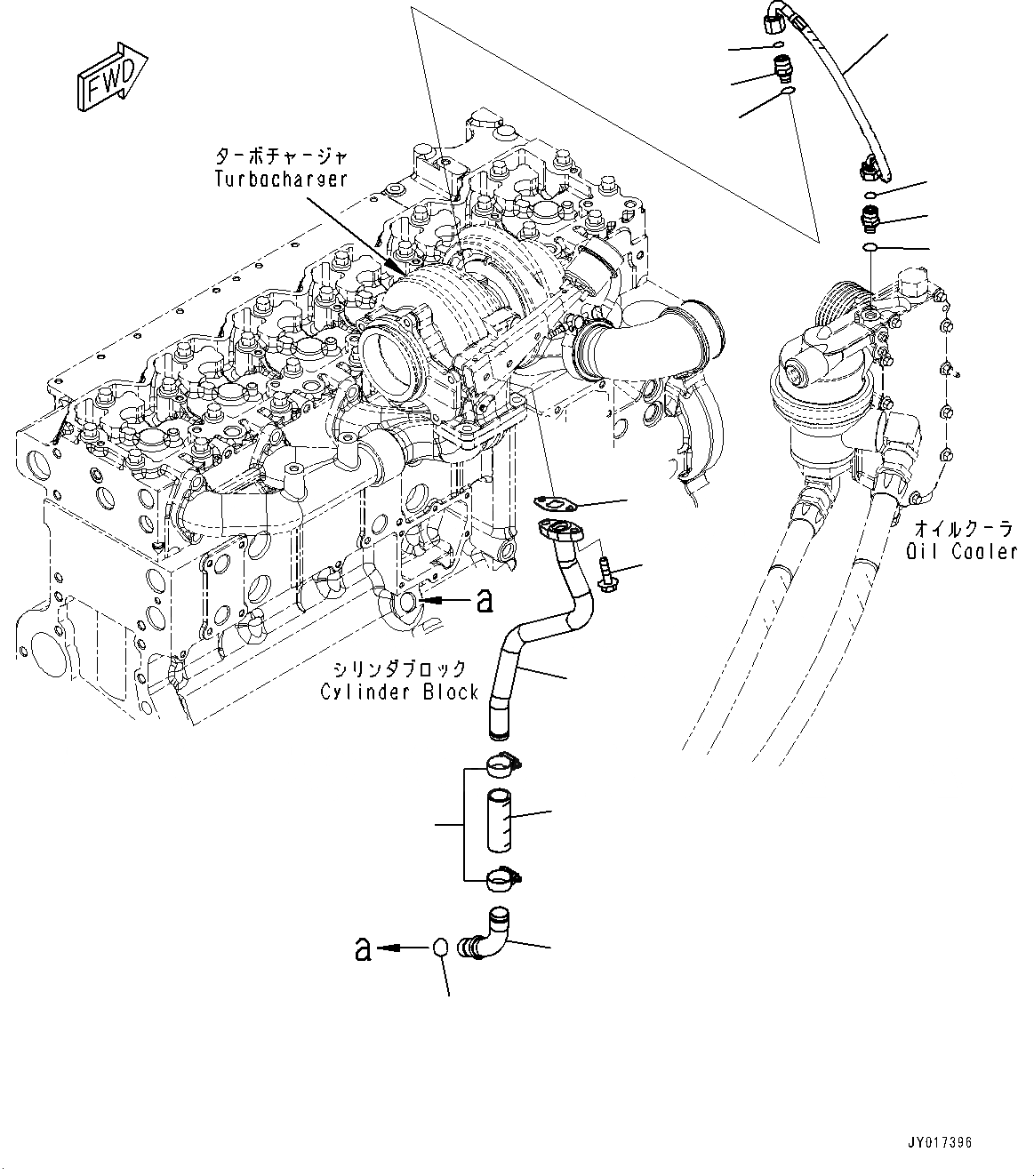 Схема запчастей Komatsu SAA6D114E-3F - МАСЛОПРОВОДЯЩИЕ ТРУБКИ ТУРБОНАГНЕТАТЕЛЯ (№87-) МАСЛОПРОВОДЯЩИЕ ТРУБКИ ТУРБОНАГНЕТАТЕЛЯ