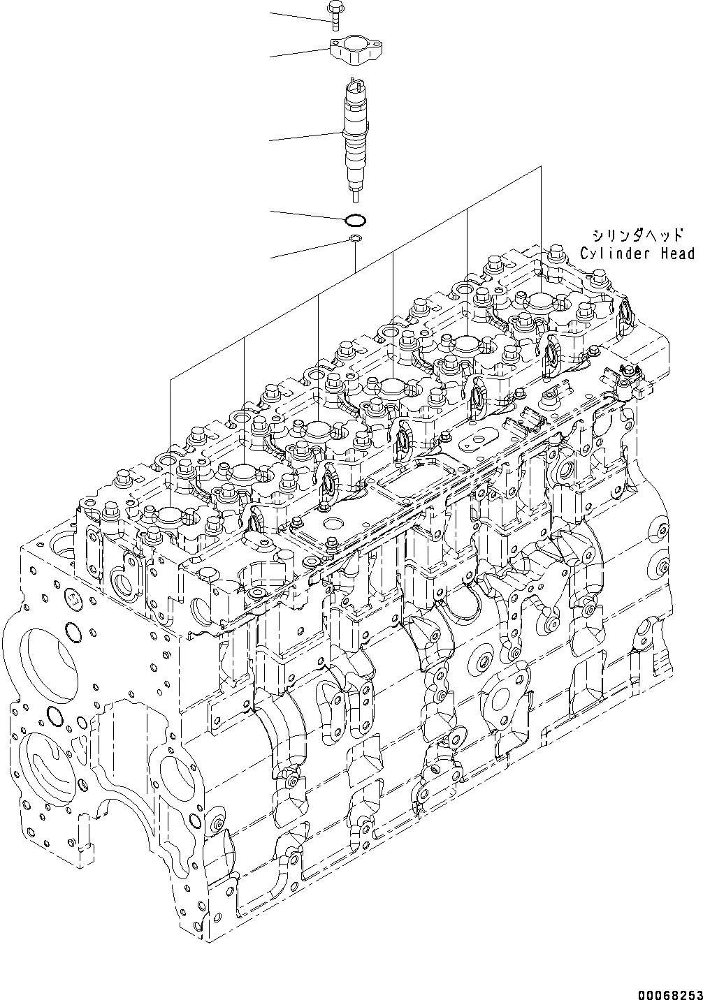 Схема запчастей Komatsu SAA6D114E-3F - ТОПЛИВН. ВПРЫСК (№87-) ТОПЛИВН. ВПРЫСК