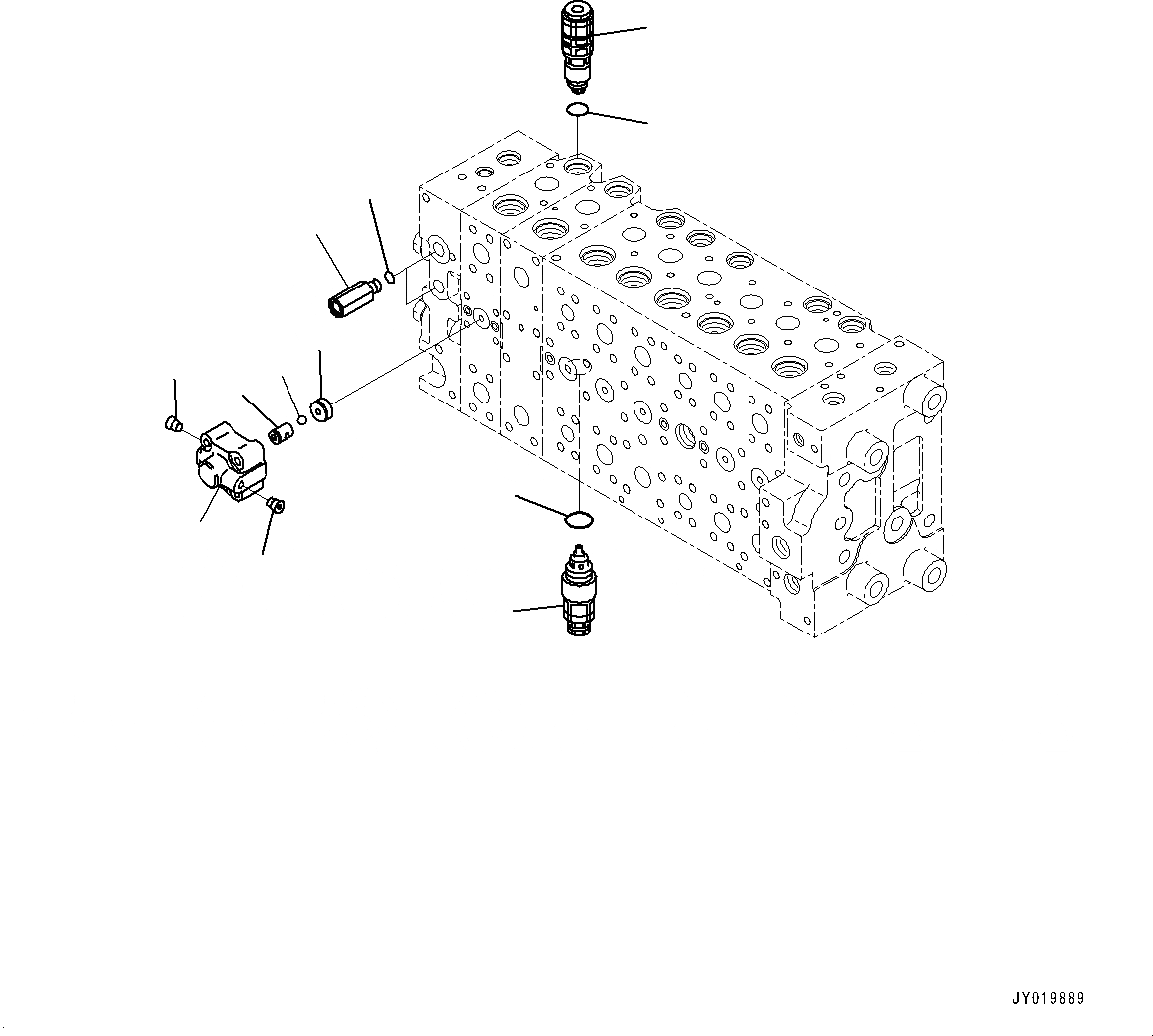 Схема запчастей Komatsu PC300LC-8M0 - УПРАВЛЯЮЩ. КЛАПАН, 8-СЕКЦИОНН. (/) (№8-) УПРАВЛЯЮЩ. КЛАПАН, -СЕРВИСНЫЙ КЛАПАН