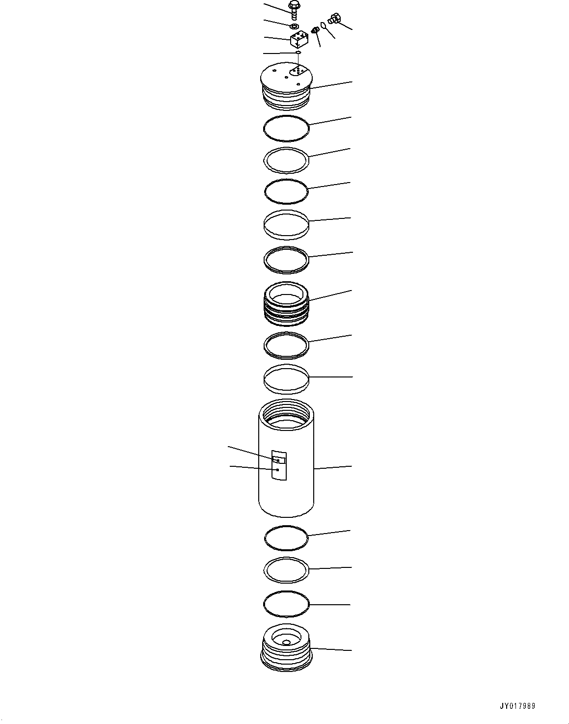 Схема запчастей Komatsu WA600-6 - ГИДРОЛИНИЯ, АККУМУЛЯТОР (№-) ГИДРОЛИНИЯ