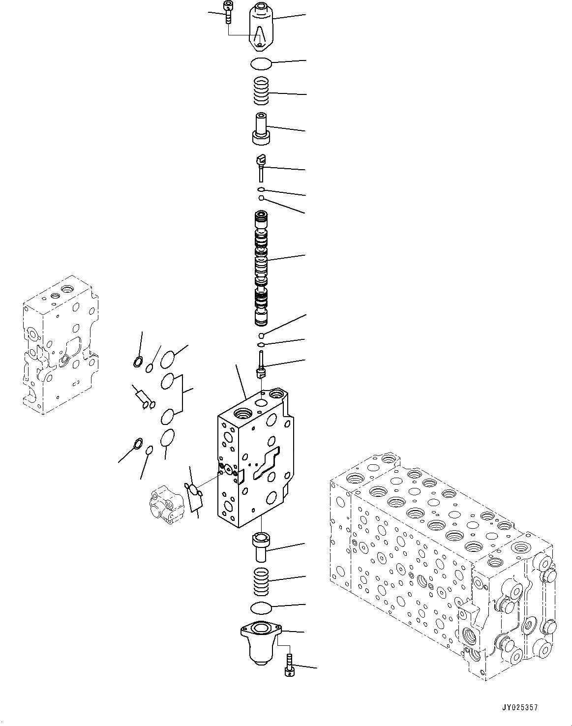 Схема запчастей Komatsu PC490LC-11 - УПРАВЛЯЮЩ. КЛАПАН, ВНУТР. ЧАСТИ (/) (№8-) УПРАВЛЯЮЩ. КЛАПАН, 8-СЕКЦИОНН., С -ДОПОЛН. АКТУАТОР ТРУБЫ, АККУМУЛЯТОР