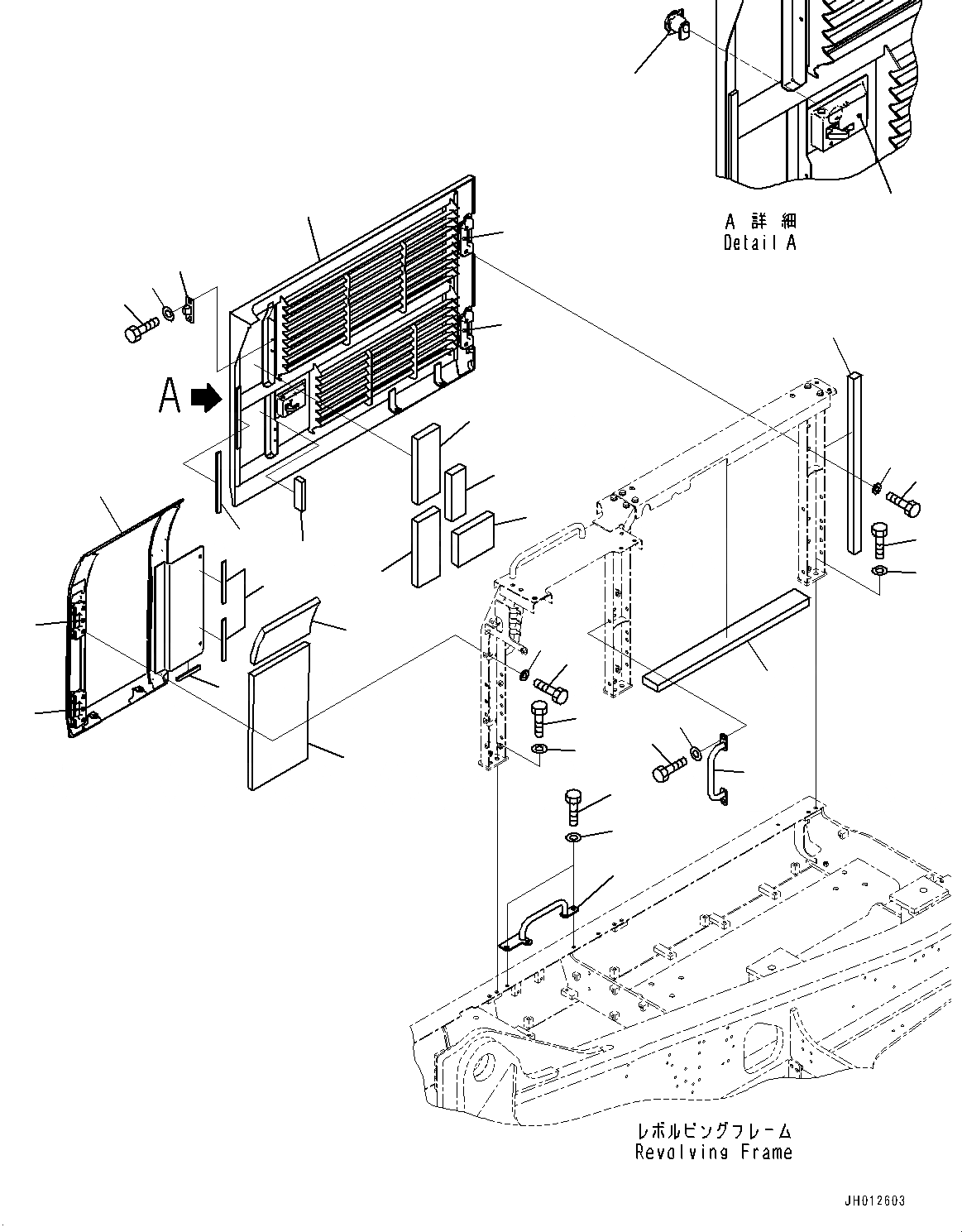 Схема запчастей Komatsu PC490LC-11 - КАБИНА ПЕРЕГОРОДКА., (/) (№8-) КАБИНА ПЕРЕГОРОДКА.