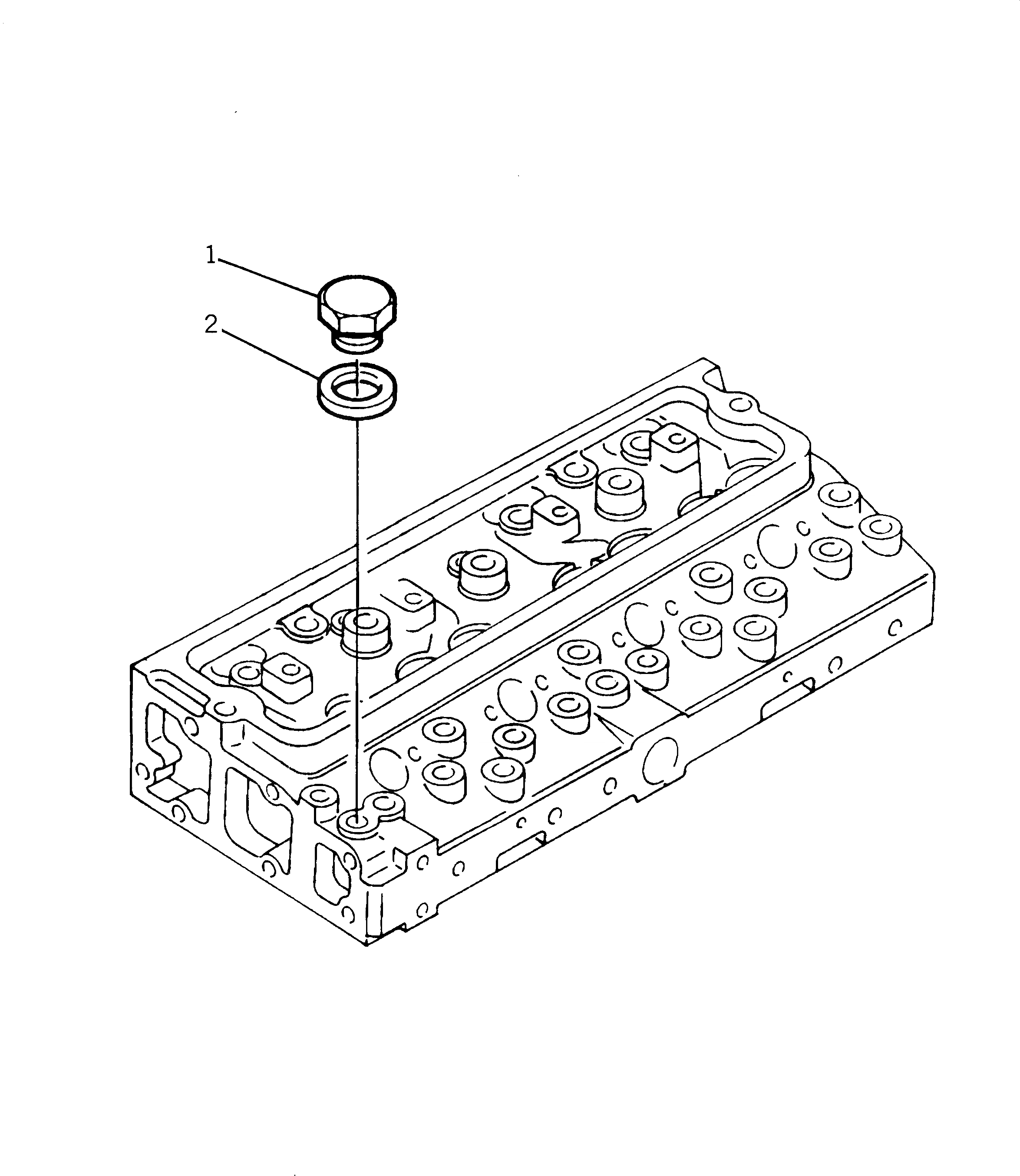 Схема запчастей Komatsu 1004-4TR - TEMPERATURE GAUGE И SENDER ГОЛОВКА ЦИЛИНДРОВ