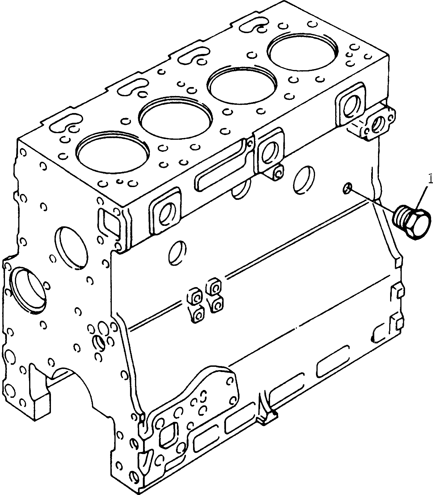 Схема запчастей Komatsu 1004-4TR - РАДИАТОР И COWLING БЛОК ЦИЛИНДРОВ