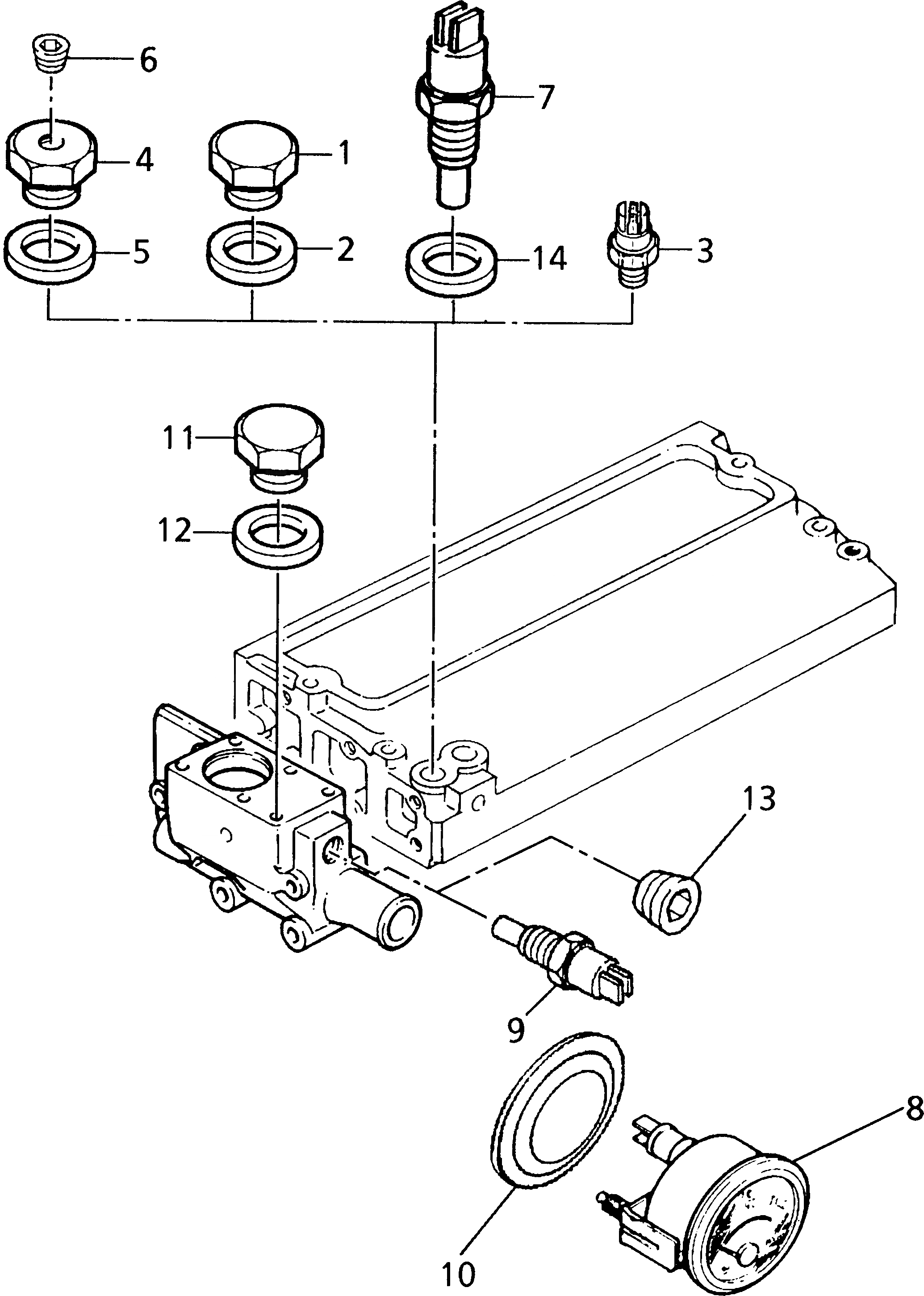 Схема запчастей Komatsu 1004-4-F - TEMPERATURE ПРИБОРН. ПАНЕЛЬ ДВИГАТЕЛЬ