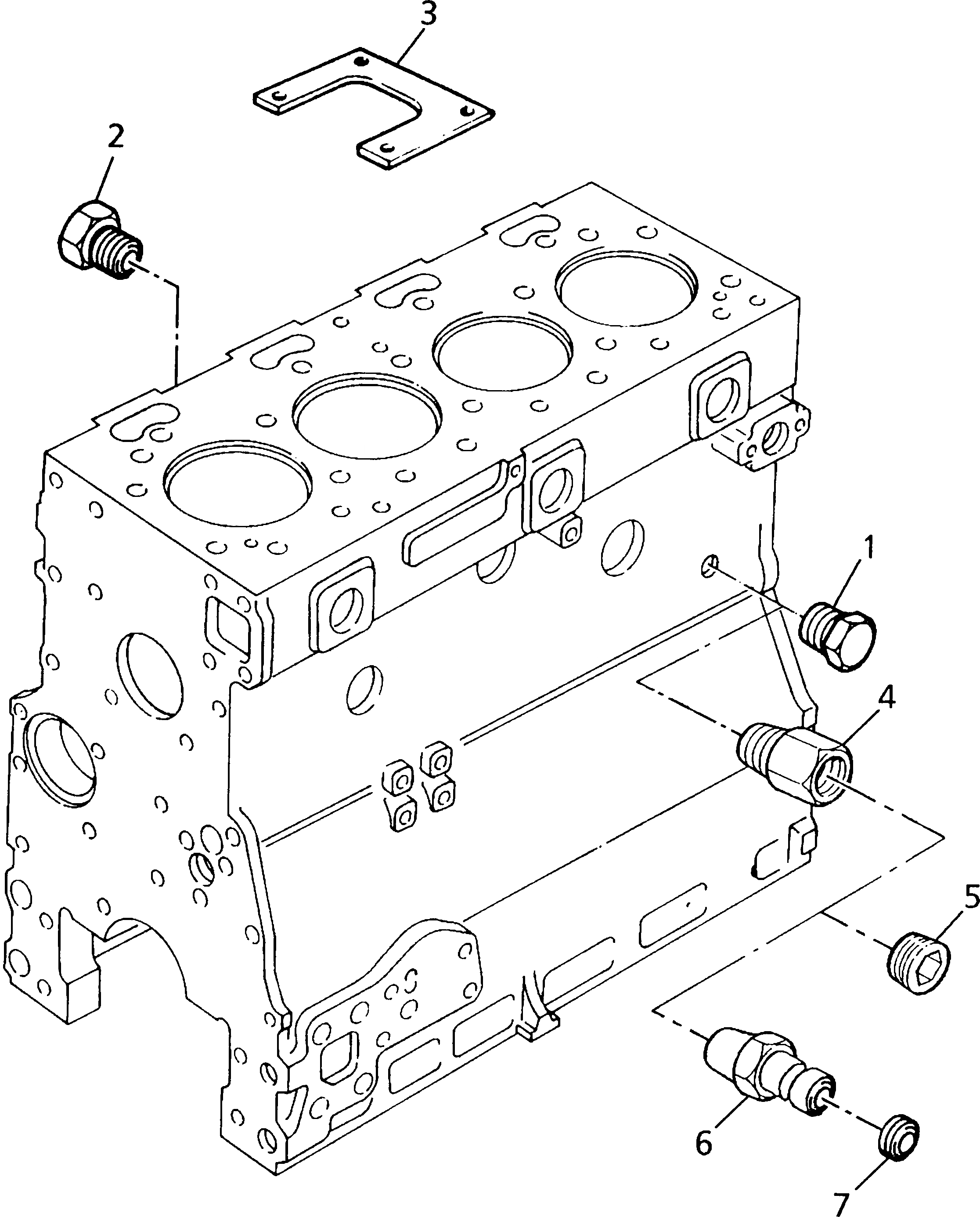 Схема запчастей Komatsu 1004-4-F - РАДИАТОР И COWLING ДВИГАТЕЛЬ