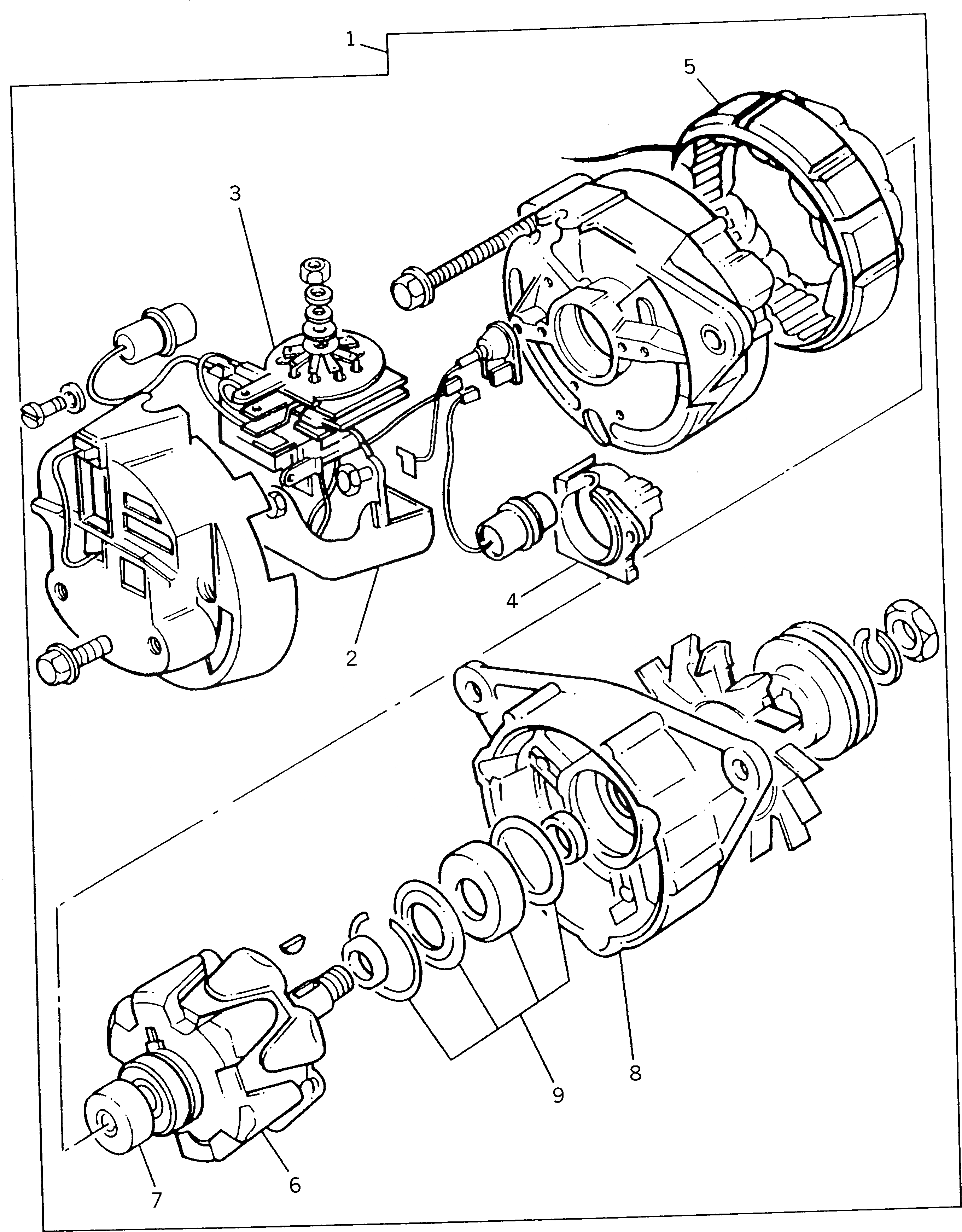 Схема запчастей Komatsu 1004-4TLR - ГЕНЕРАТОР АКСЕССУАРЫ