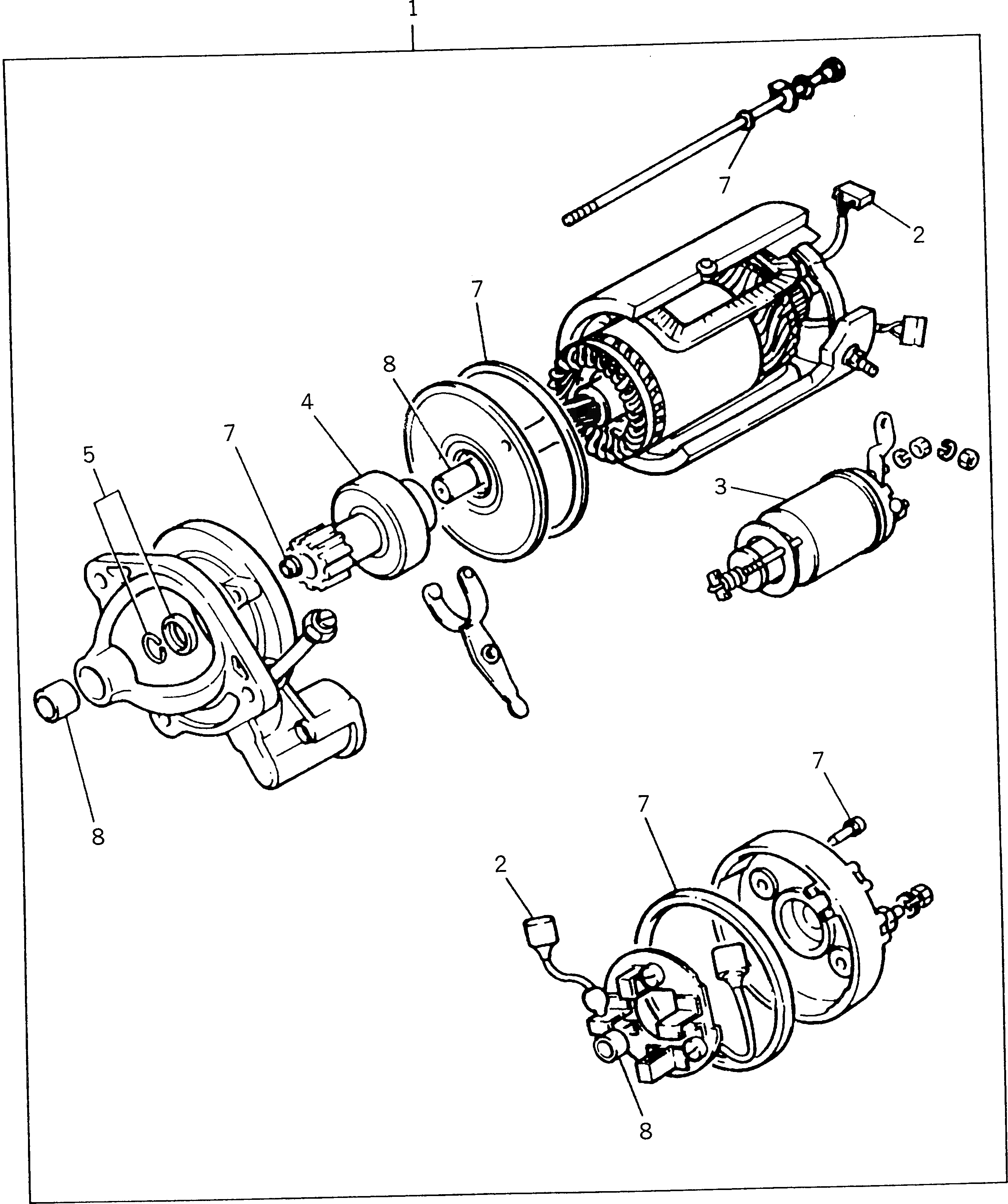 Схема запчастей Komatsu 1004-4TLR - СТАРТЕР АКСЕССУАРЫ