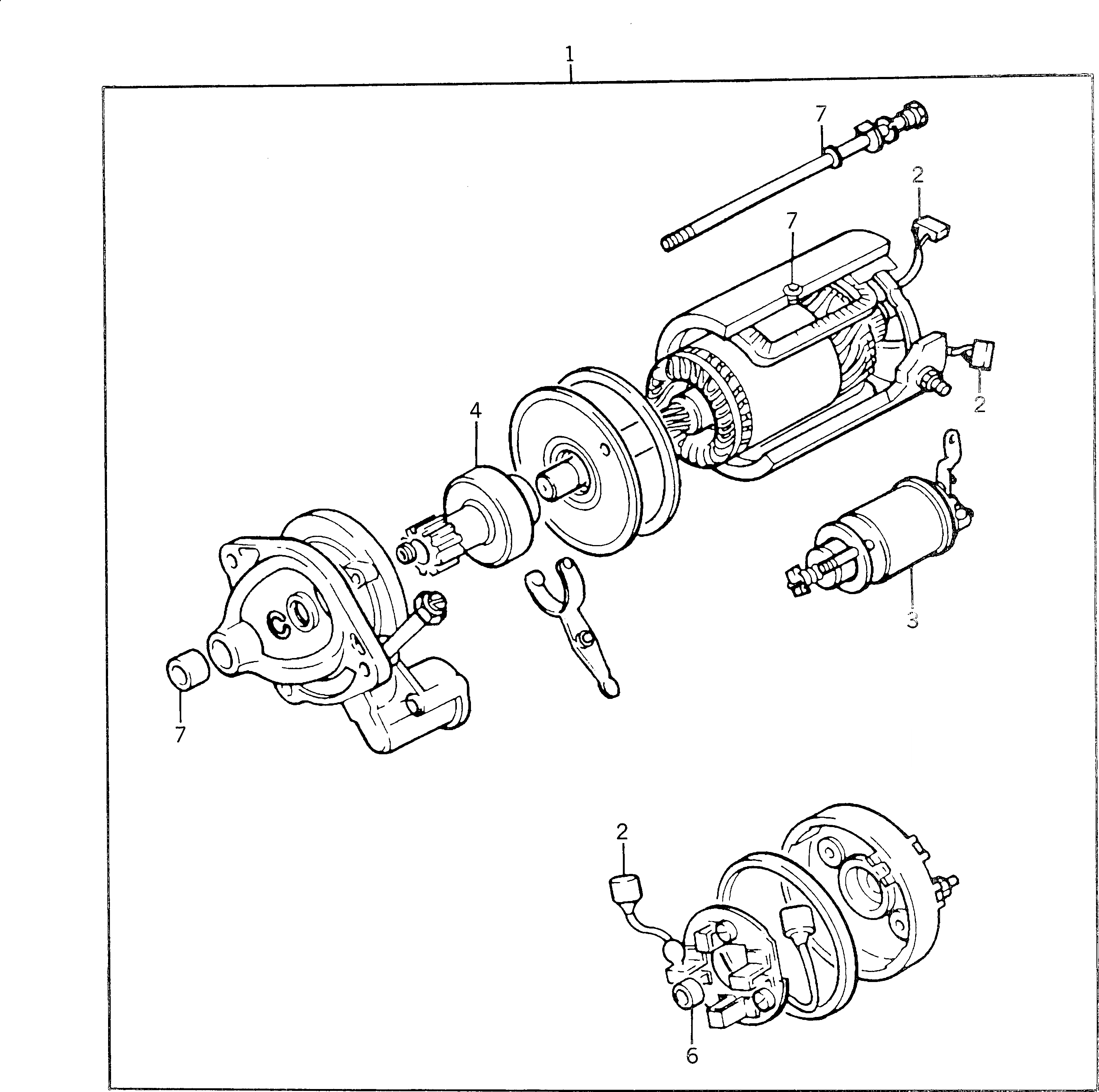 Схема запчастей Komatsu 1006-6T-C - СТАРТЕР ЭЛЕКТРИКА