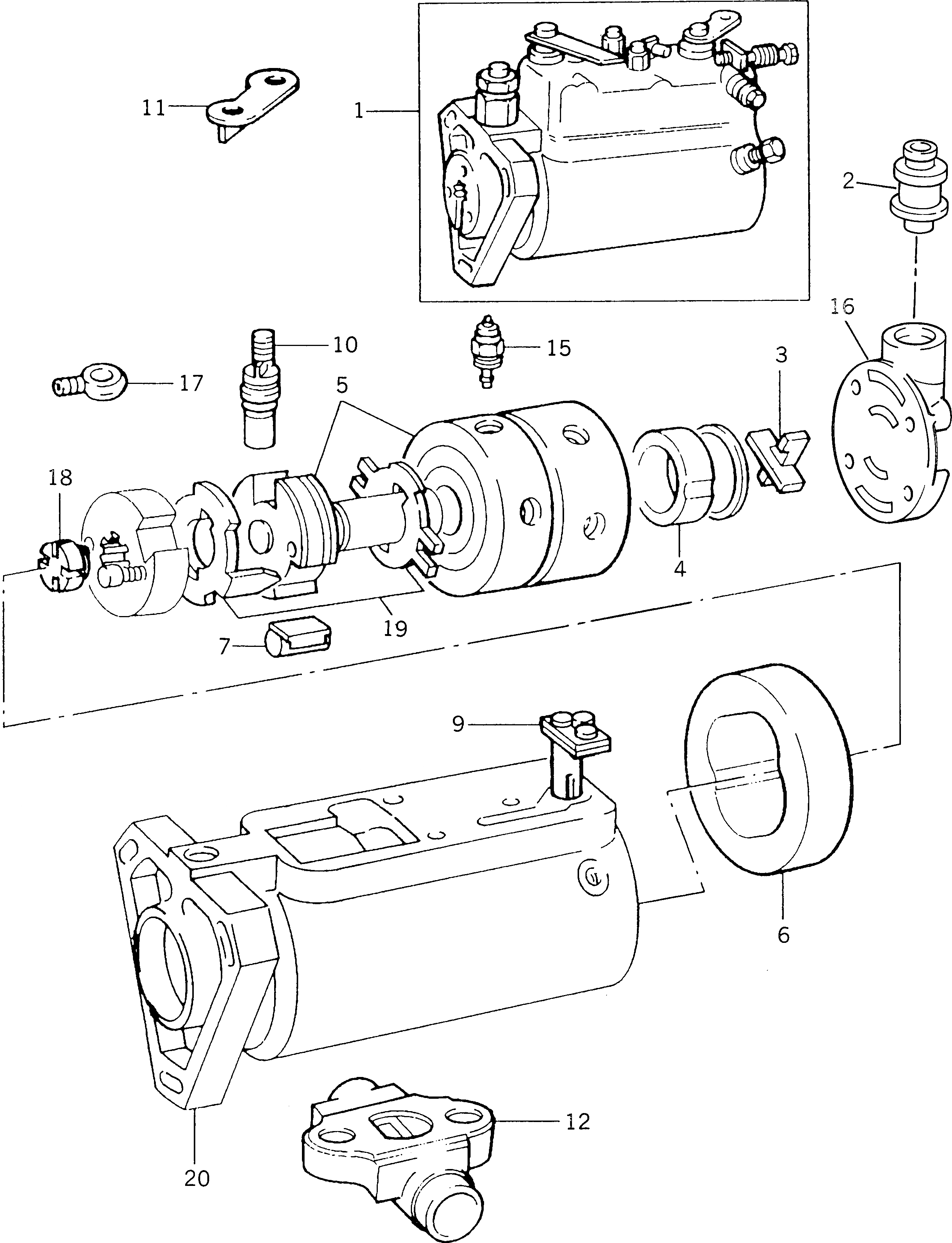 Схема запчастей Komatsu 1006-6TLR2-PW - ТОПЛ. НАСОС ТОПЛИВН. СИСТЕМА