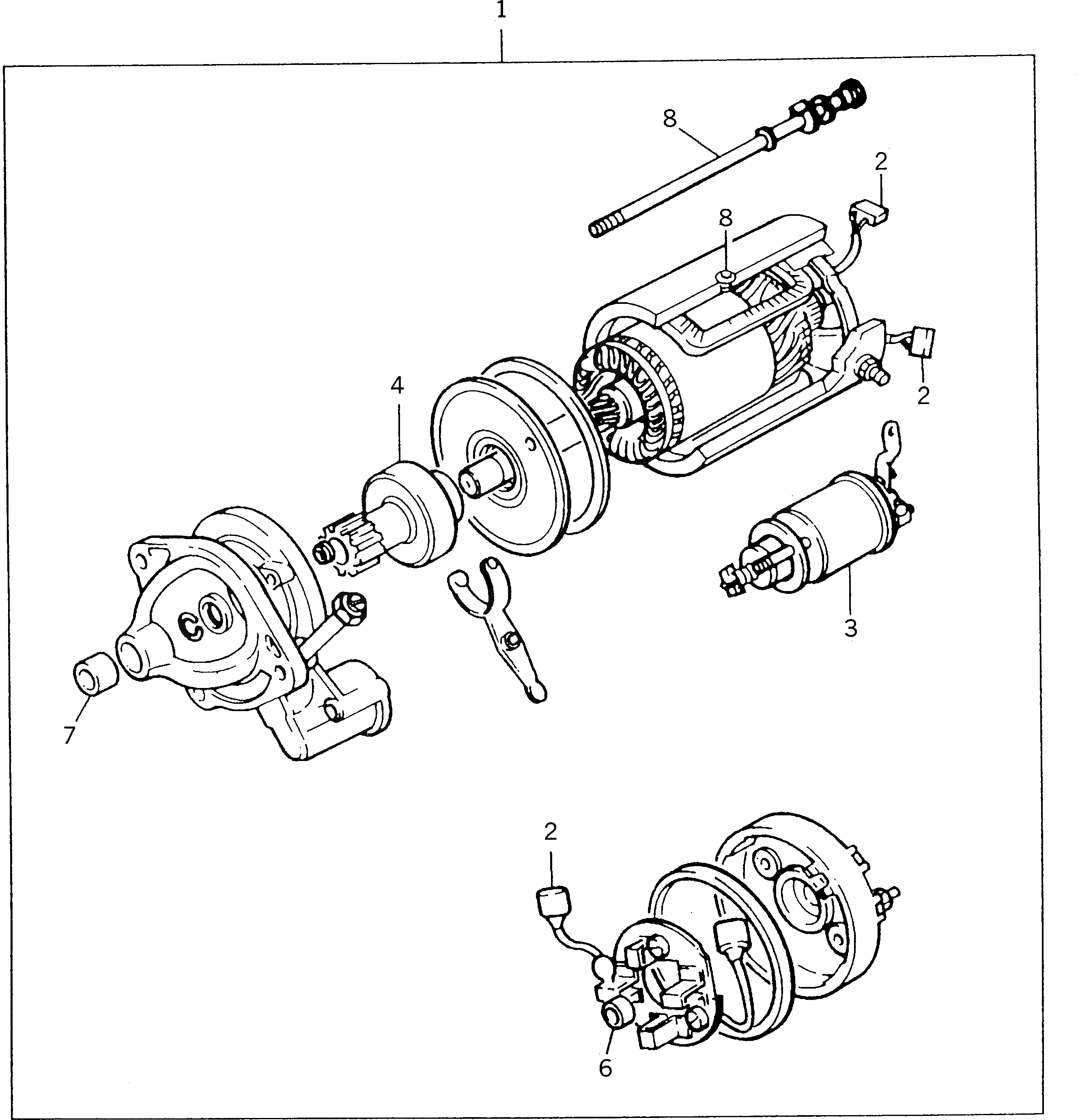 Схема запчастей Komatsu 1006-6TLR2-PW - СТАРТЕР ЭЛЕКТРИКА