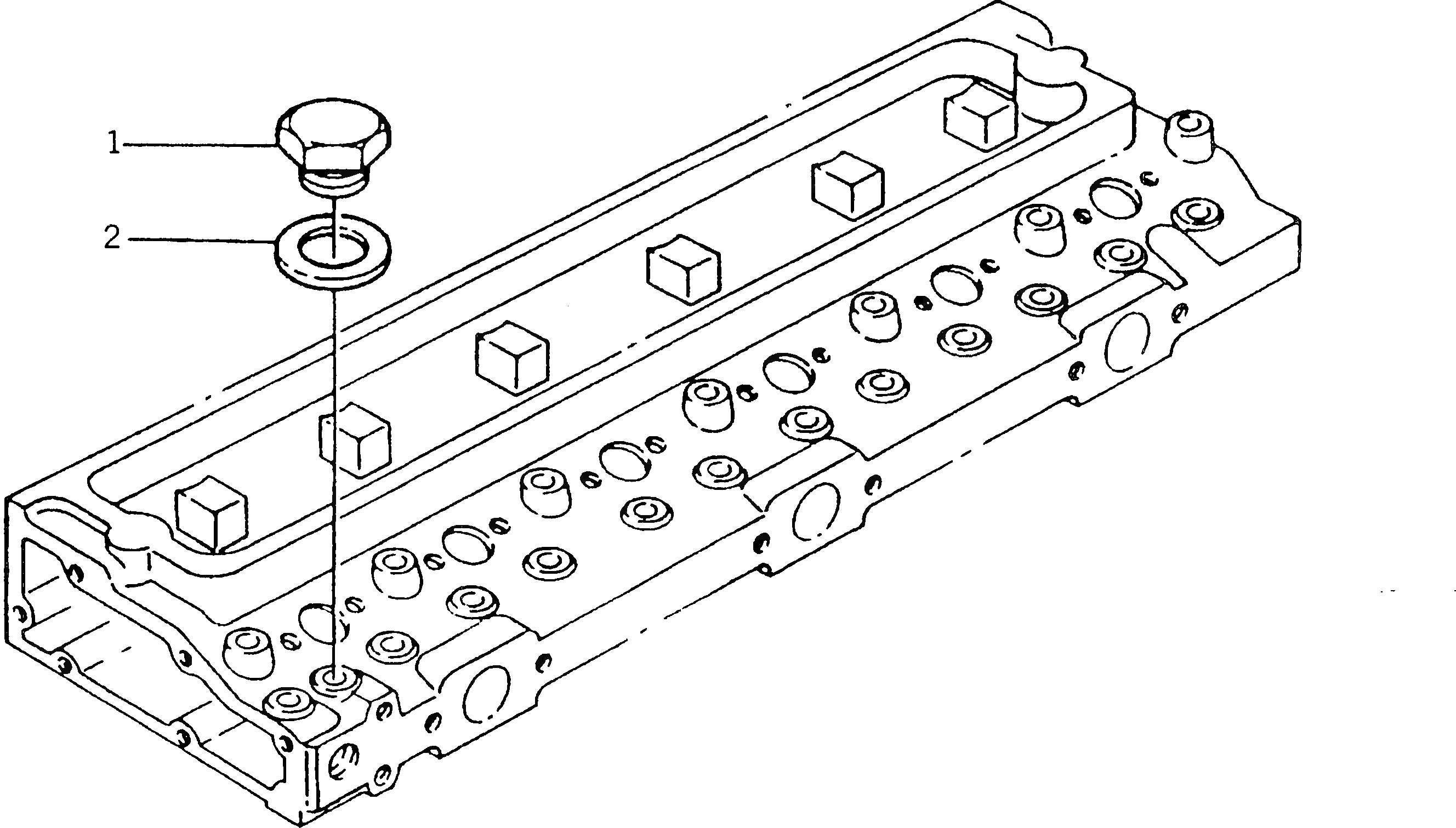 Схема запчастей Komatsu 1006-6T-D - SENDER ГОЛОВКА ЦИЛИНДРОВ