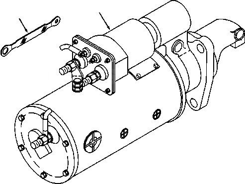 Схема запчастей Komatsu 210M QSK19 Engine - STARTER ЭЛЕКТРИКА