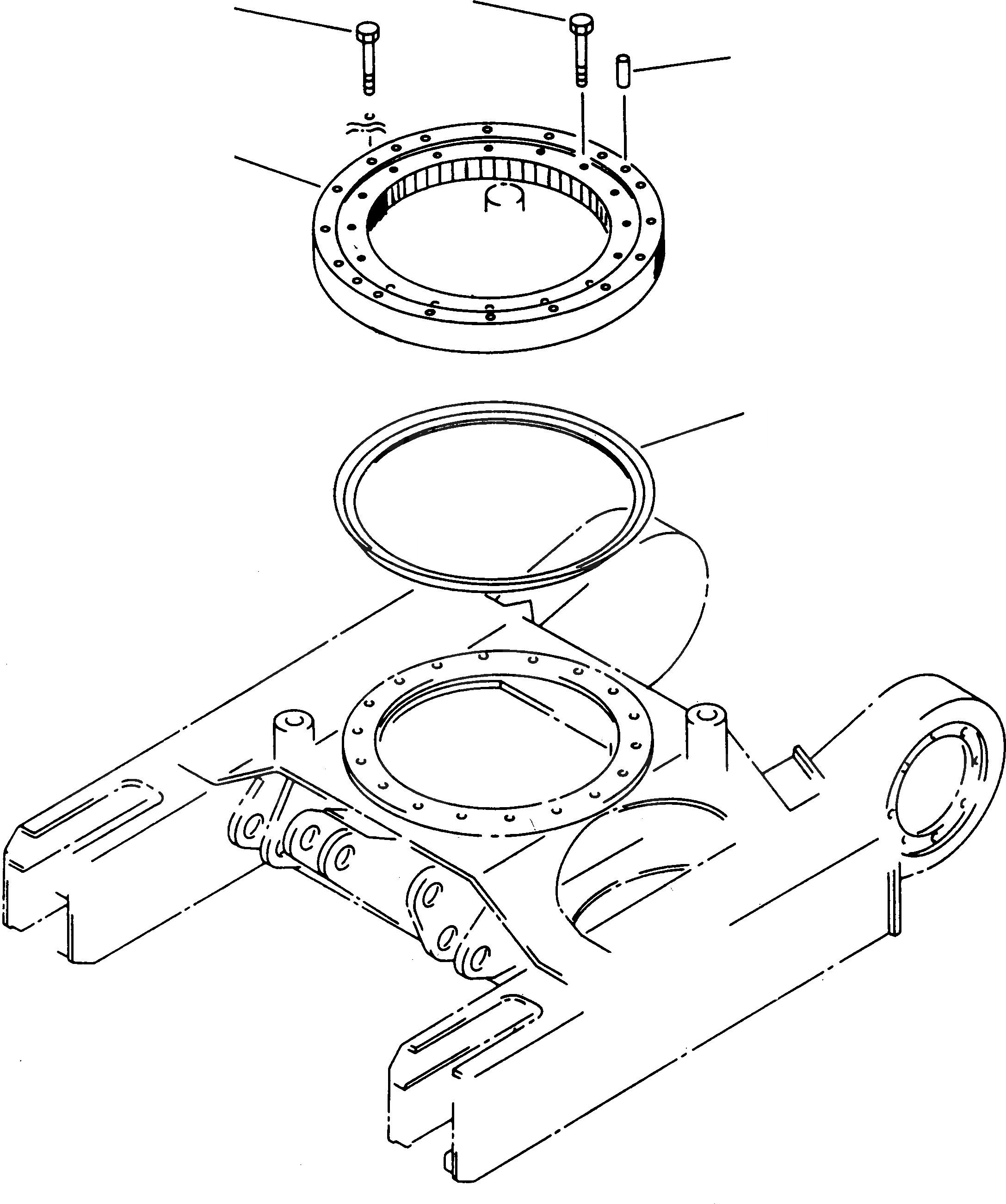 Схема запчастей Komatsu 212 - CIRCLE, ПОВОРОТН. ПОВОРОТН. КРУГ И КОНЕЧНАЯ ПЕРЕДАЧА