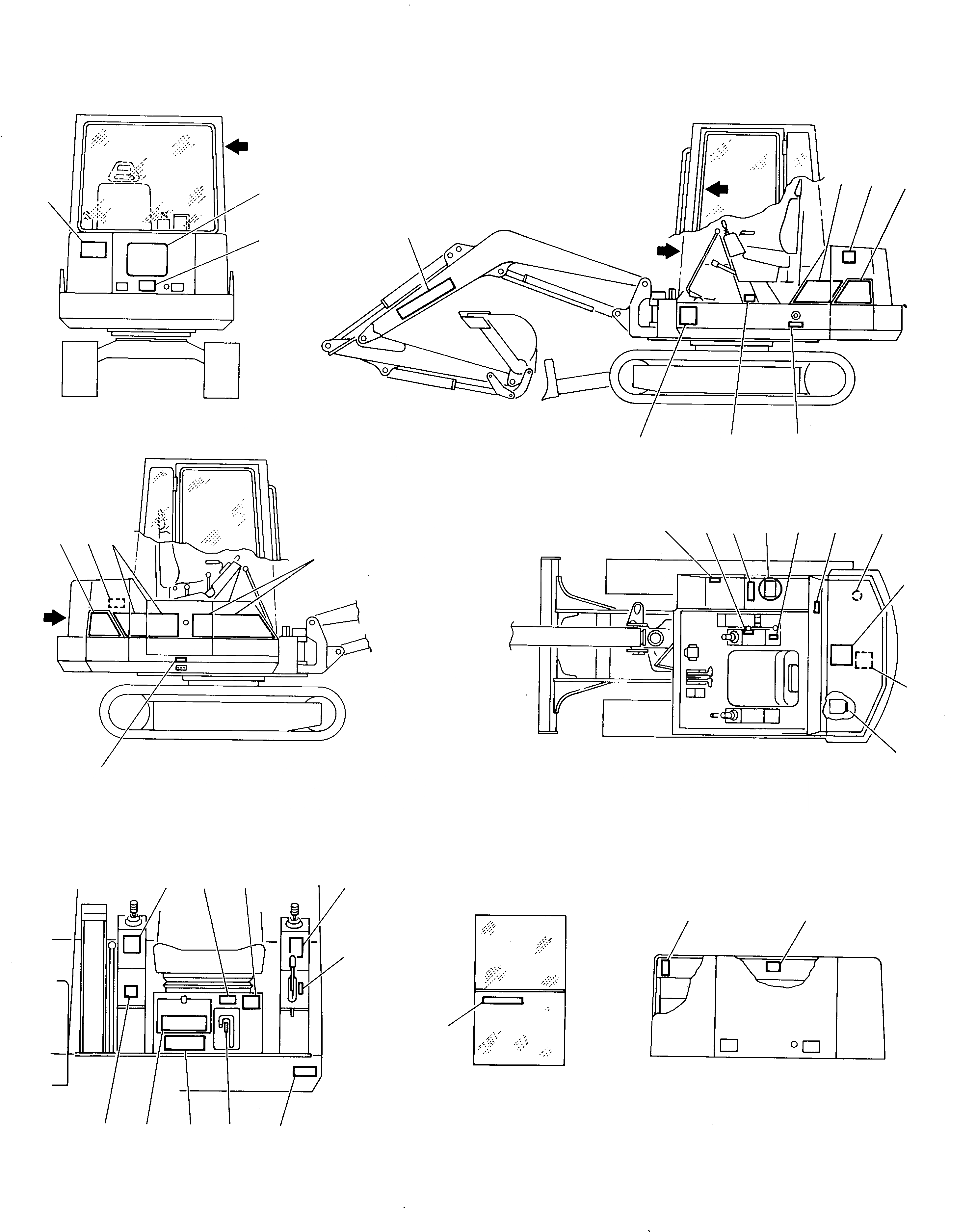 Схема запчастей Komatsu 230 - МАРКИРОВКА (ITALY) МАРКИРОВКА