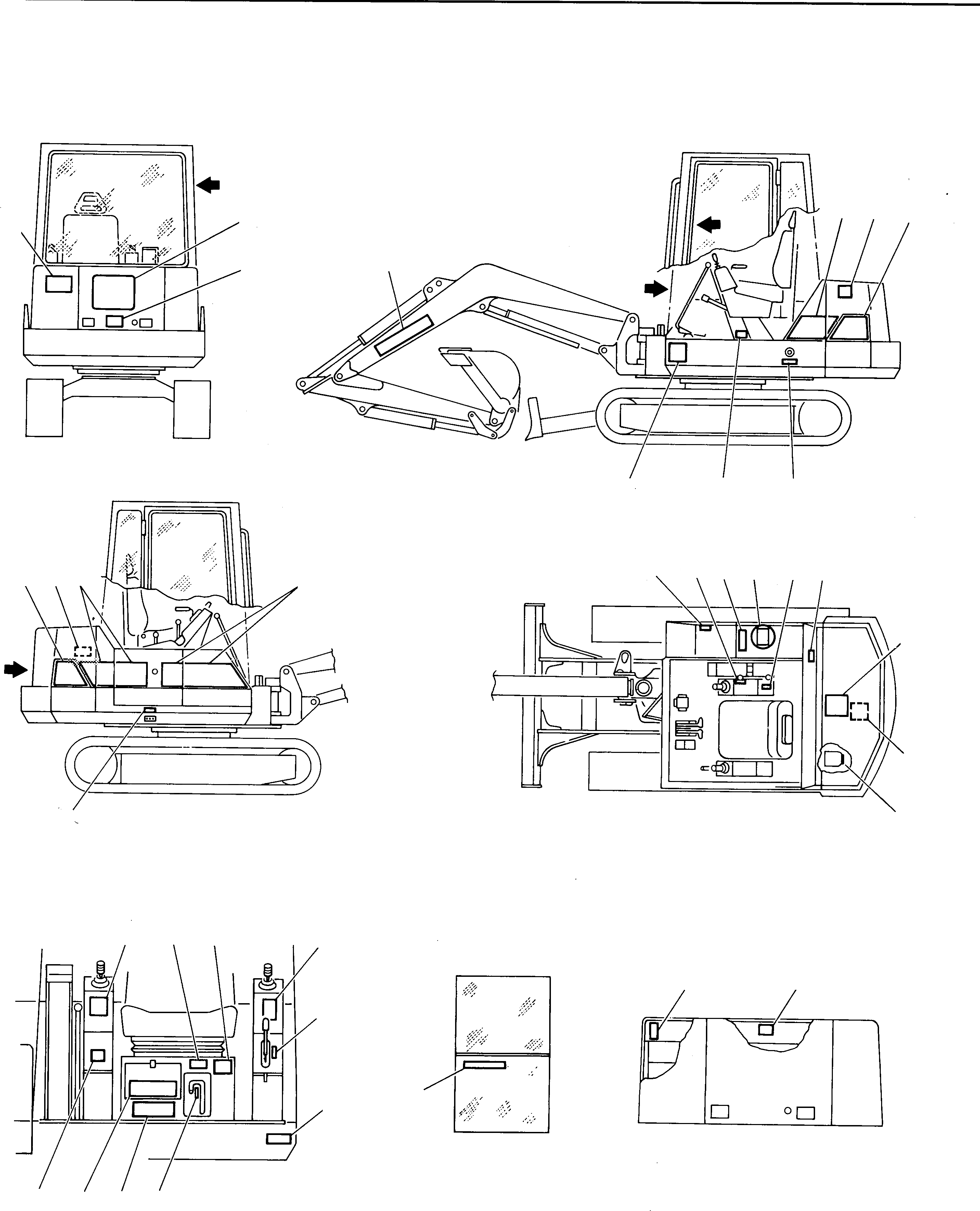 Схема запчастей Komatsu 230 - МАРКИРОВКА (ЕСКАНАТ) МАРКИРОВКА