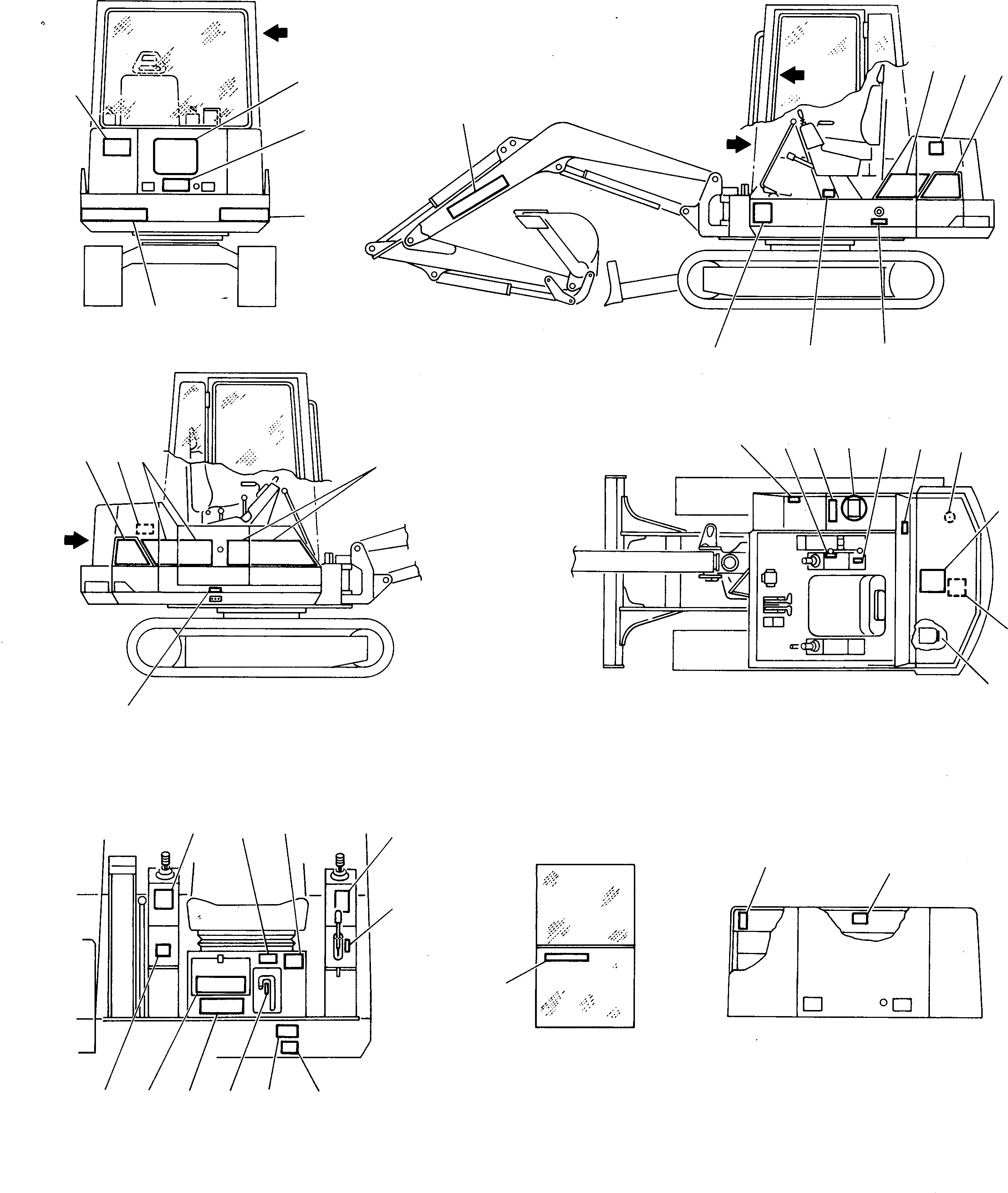 Схема запчастей Komatsu 235 - МАРКИРОВКА (ГЕРМАН.) МАРКИРОВКА