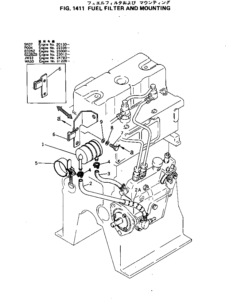 Схема запчастей Komatsu 2D94-2N - - -