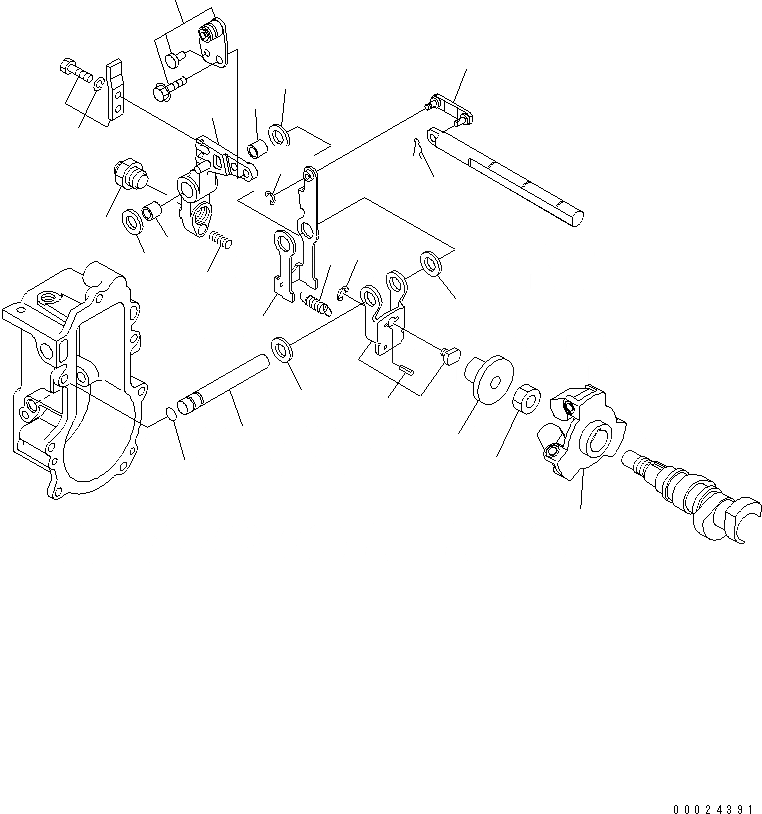 Схема запчастей Komatsu 3D76E-5N-MX - ТОПЛ. НАСОС (РЕГУЛЯТОР) (/) (ВНУТР. ЧАСТИ) ДВИГАТЕЛЬ