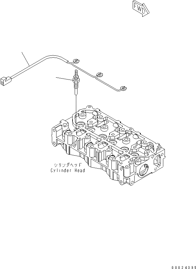 Схема запчастей Komatsu 3D76E-5N-MX - СВЕЧИ ДВИГАТЕЛЬ