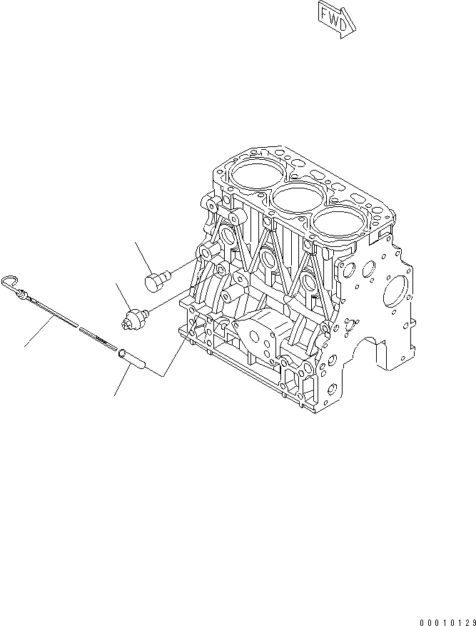 Схема запчастей Komatsu 3D88E-5P-MX - БЛОК ЦИЛИНДРОВ АКСЕССУАРЫ ДВИГАТЕЛЬ