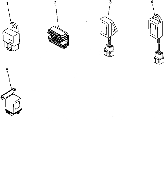 Схема запчастей Komatsu 3D72N-2BB - РЕЛЕ И ТАЙМЕР ЭЛЕКТРИКА