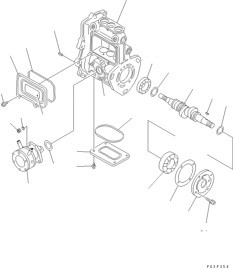 Схема запчастей Komatsu 3D78AE-3A - ТОПЛ. НАСОС (НАСОС) (/) (STOCK RAISING СПЕЦ-Я.)(№8-) ТОПЛИВН. СИСТЕМА