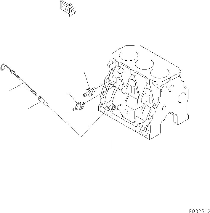 Схема запчастей Komatsu 3D82AE-3G - БЛОК ЦИЛИНДРОВ АКСЕССУАРЫ(№9-) ДВИГАТЕЛЬ