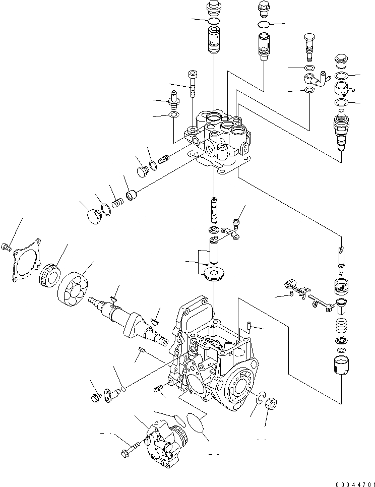 Схема запчастей Komatsu 3D82AE-5M-BA - ТОПЛ. НАСОС (НАСОС) (/) (ВНУТР. ЧАСТИ)(№7-) ДВИГАТЕЛЬ