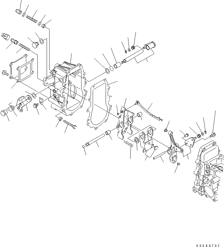 Схема запчастей Komatsu 3D84E-5N-BA - ТОПЛ. НАСОС (РЕГУЛЯТОР) (/) (ВНУТР. ЧАСТИ) ДВИГАТЕЛЬ