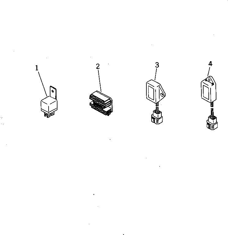 Схема запчастей Komatsu 3D84N-2B - БЕЗОПАСН. РЕЛЕ¤ CURRENT ОГРАНИЧИТЕЛЬ И ПОДАЧА ИНДИКАТОР ЭЛЕКТРИКА