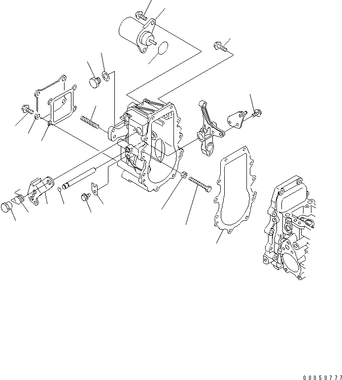 Схема запчастей Komatsu 3D88E-5P-BA - ТОПЛ. НАСОС (РЕГУЛЯТОР) (ВНУТР. ЧАСТИ) ДВИГАТЕЛЬ