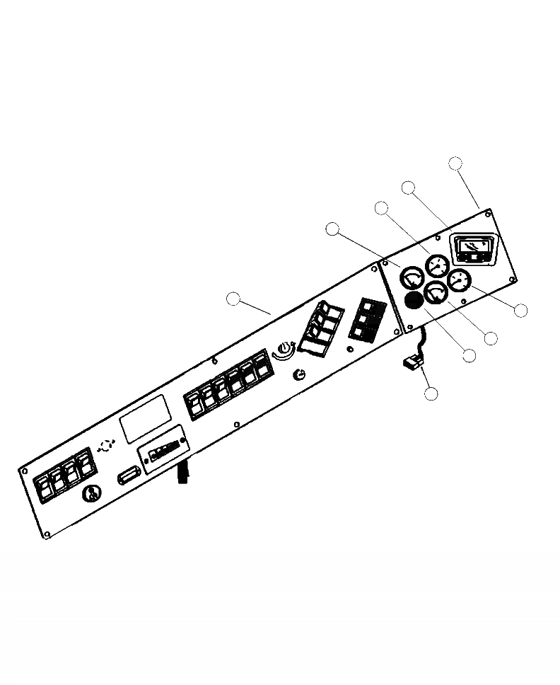 Схема запчастей Komatsu 430FX-1 - E-A GAUGE DASH ПАНЕЛЬ ЭЛЕКТРИКА