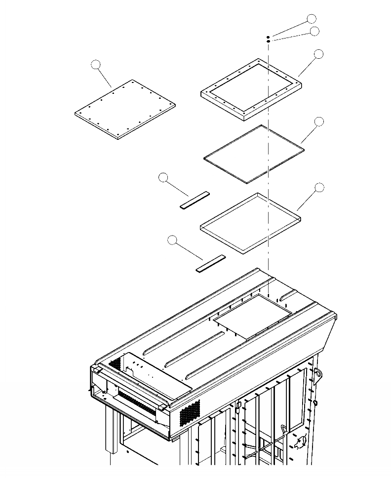 Схема запчастей Komatsu 430FX-1 - K-A SKYLIGHT OPERATORXD S ОБСТАНОВКА И СИСТЕМА УПРАВЛЕНИЯ