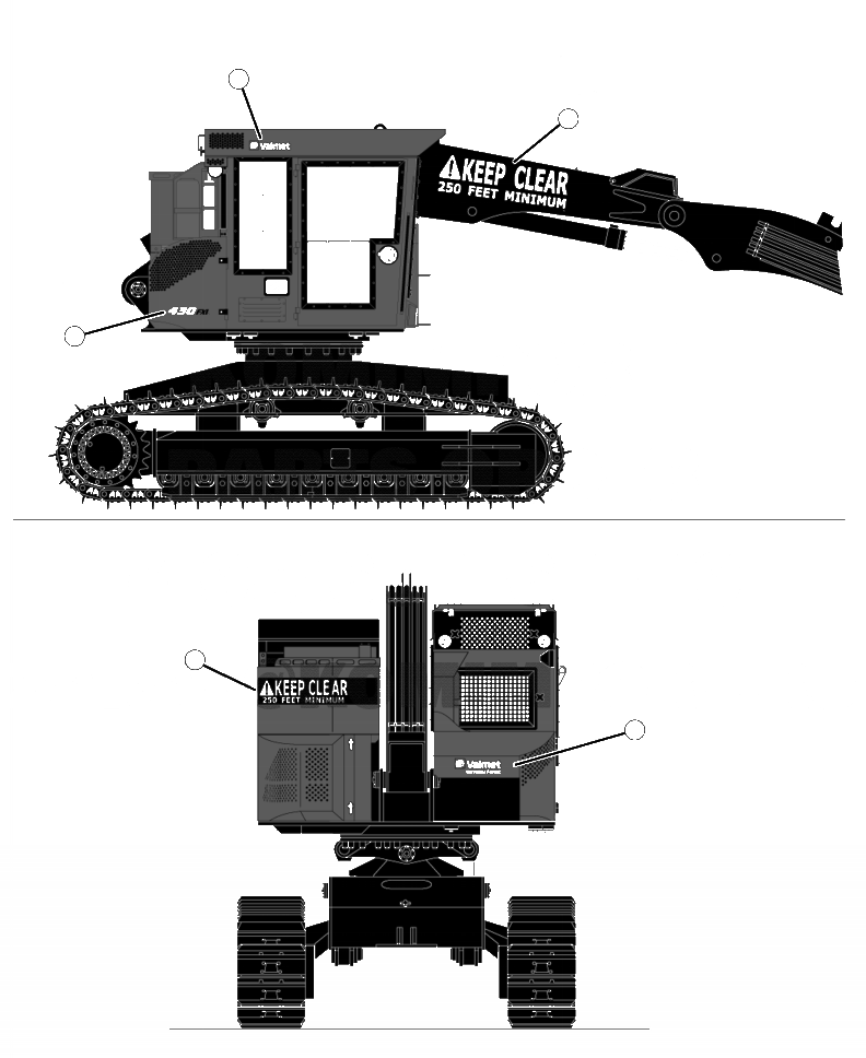 Схема запчастей Komatsu 430FXL-1 - U-A ТАБЛИЧКИS VALMET ТАБЛИЧКИS И ПЛАСТИНЫ