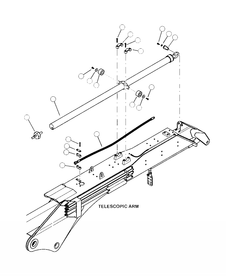 Схема запчастей Komatsu 445FXL-1 - T7-A ТЕЛЕСКОПИЧЕСК. ЦИЛИНДР РУКОЯТИКРЕПЛЕНИЕ РАБОЧЕЕ ОБОРУДОВАНИЕ