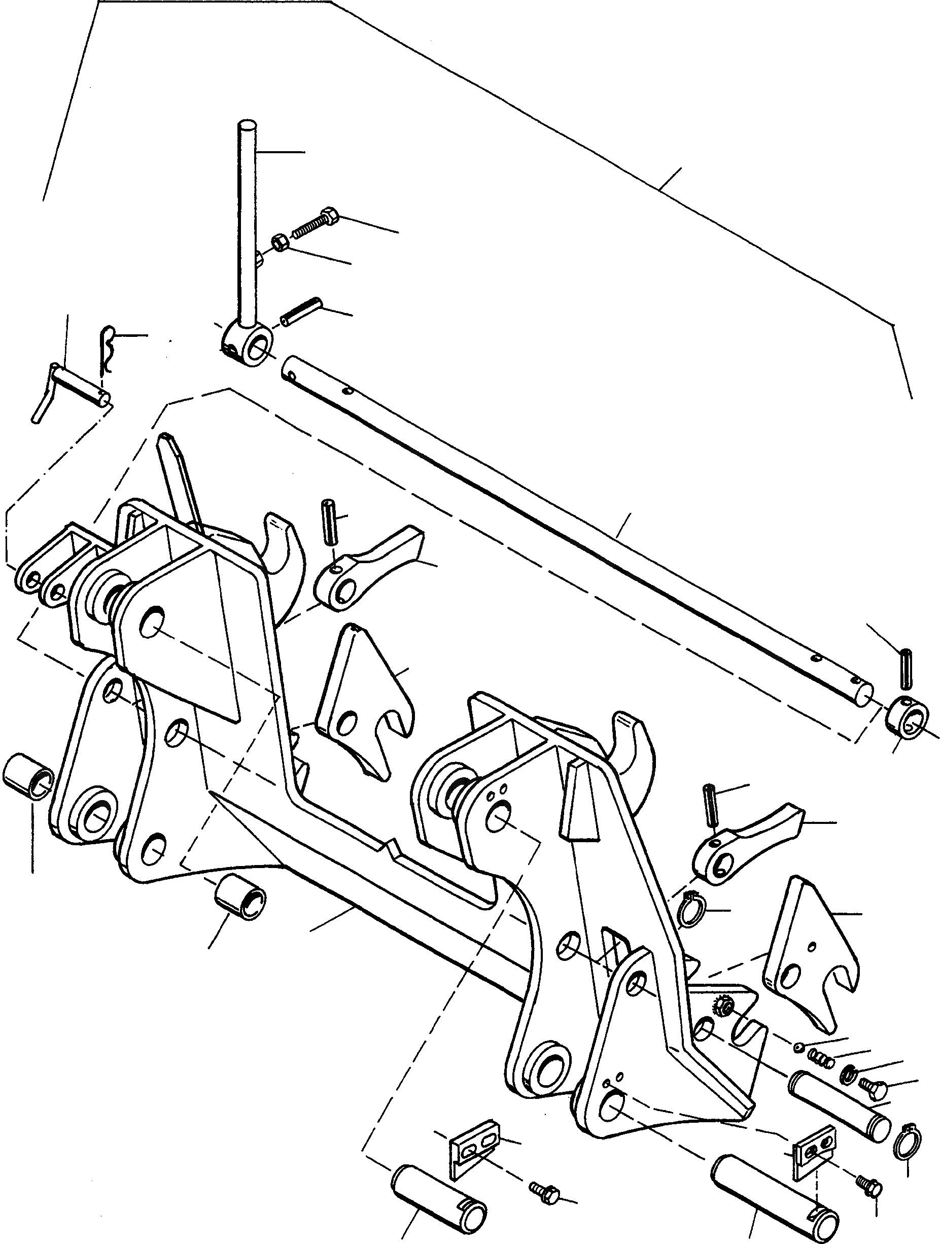 Схема запчастей Komatsu 44C - QUICK CHANGE DEVICE ОБОРУД-Е