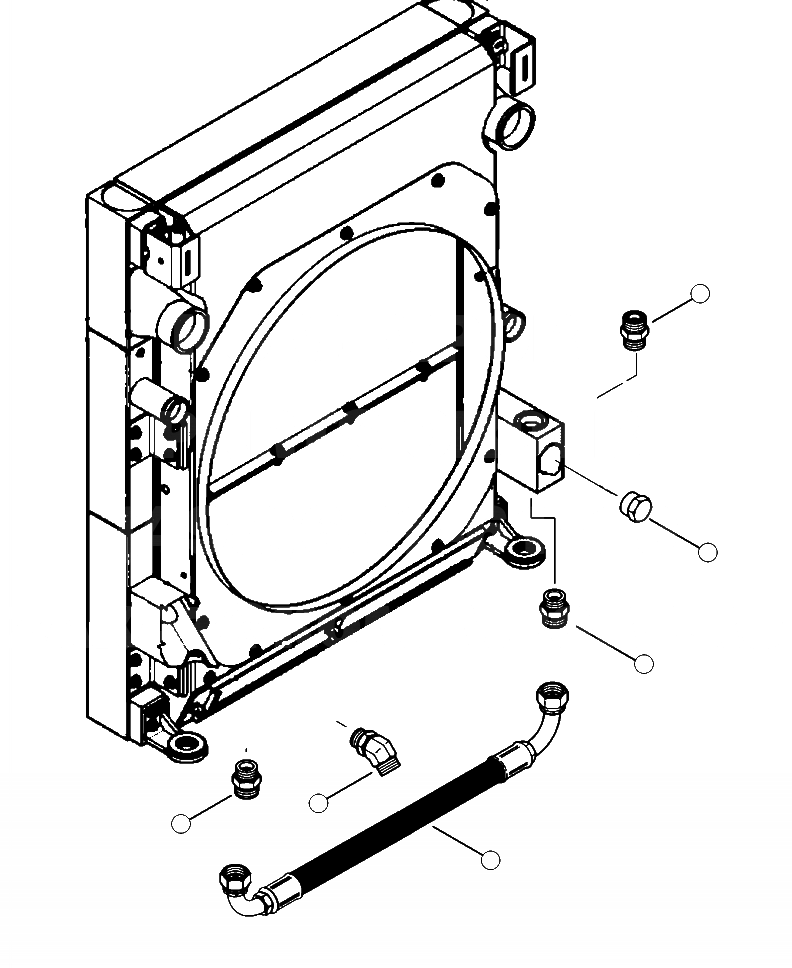 Схема запчастей Komatsu 450FXL-1 - C7-A ГИДРАВЛ ОХЛАДИТЕЛЬ JUMPER СИСТЕМА ОХЛАЖДЕНИЯ