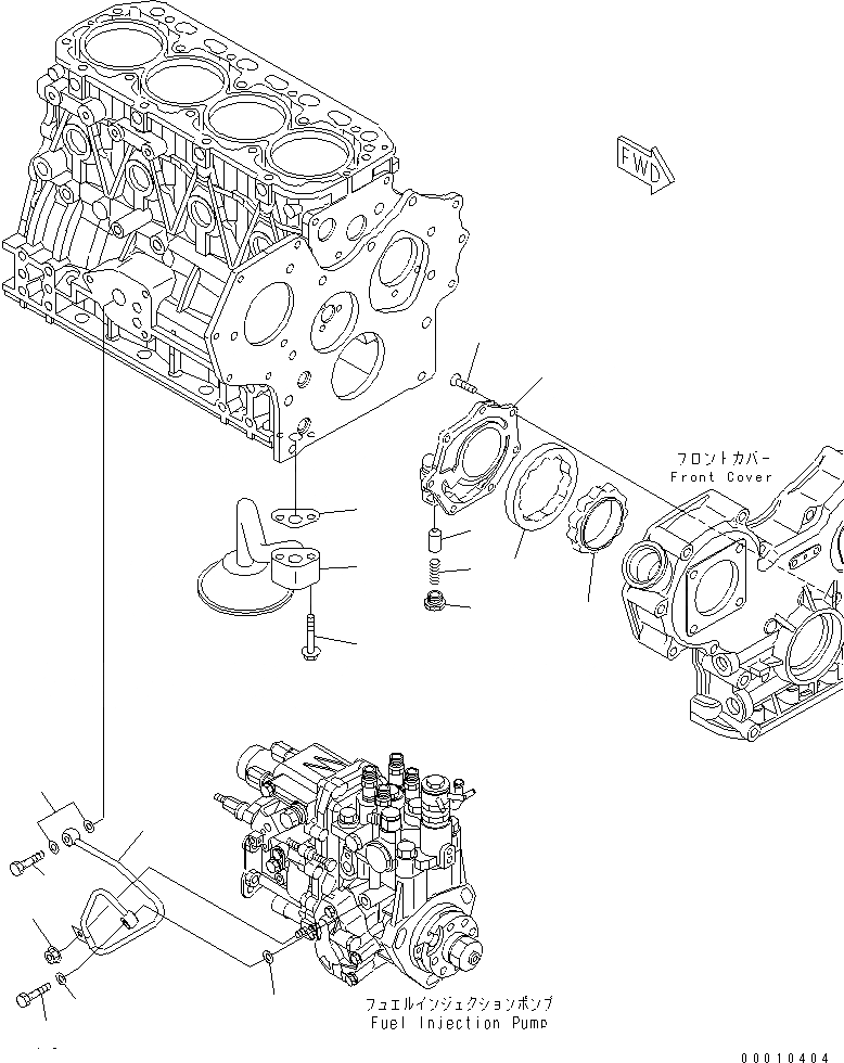 Схема запчастей Komatsu 4D88E-5X-MX - СМАЗЫВ. НАСОС ДВИГАТЕЛЬ